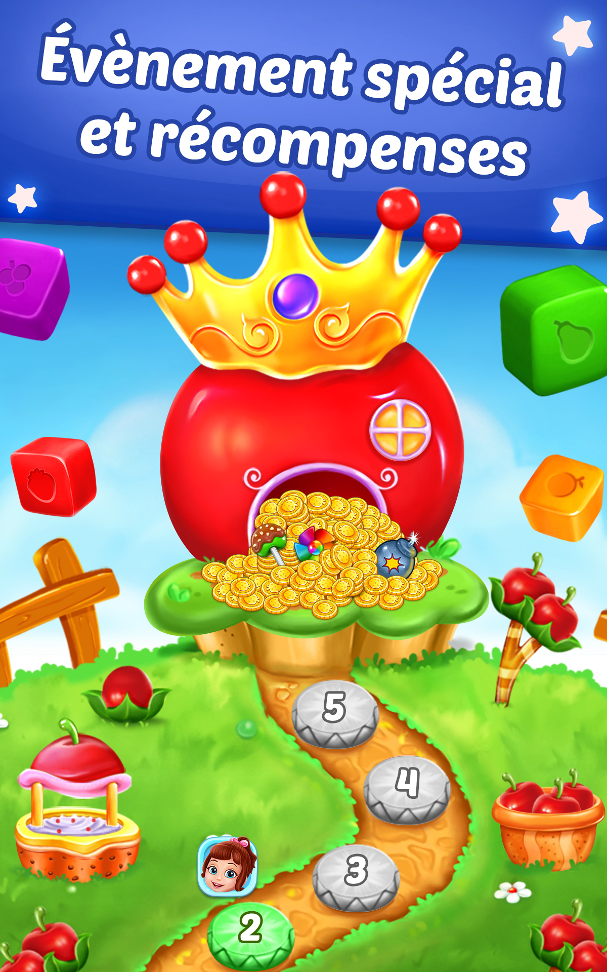 Fruit Cube Blast - Explosion de cubes de fruits - App on Amazon Appstore