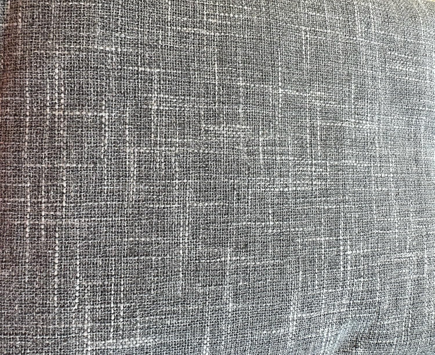 OctoRose Full Size 3 Side Zipper Upholstery Thick Linen Silver Futon Cover Sofa DayBed Mattress Slipcover Couch Protector (Linen-Silver, Full Size)