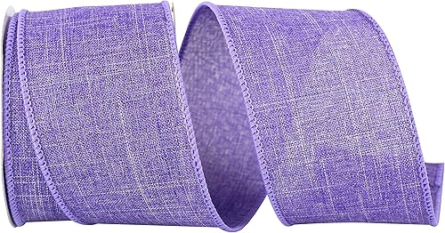 Miniatura 9 de Reliant Ribbon 92573W-913-09K - Cinta de lino con borde con alambre, 1-12 pulgadas x 50 yardas, turquesa