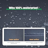 Vista 5 de F&J Outdoors Funda impermeable resistente a los rayos UV, para tumbona, para patio, 2 unidades, 79 pulgadas de largo x 30 pulgadas de ancho x 30 Gris