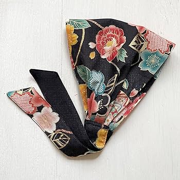 Amazon.com: Head scarf, Japanese Mari print, Japanese fabric
