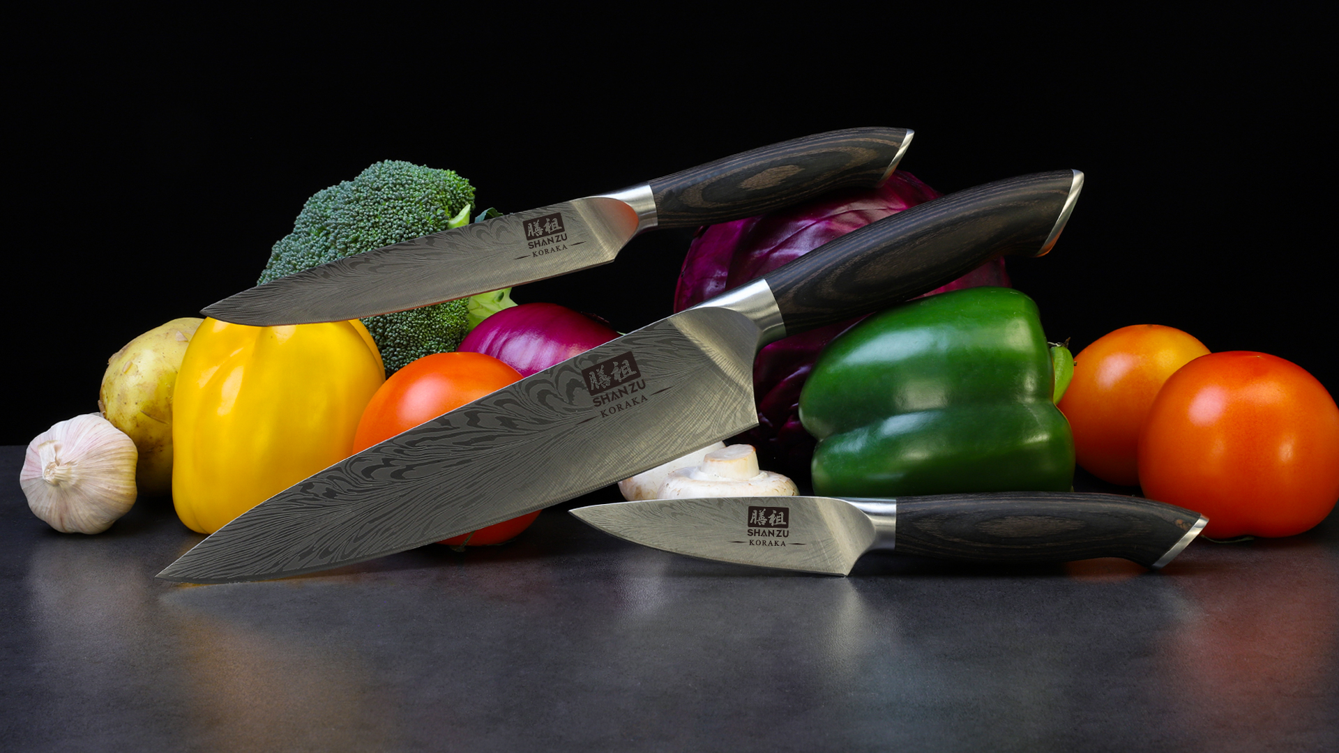 Amazon.com: SHAN ZU 3PCS Kitchen Knife Set,Chef Knife Sets