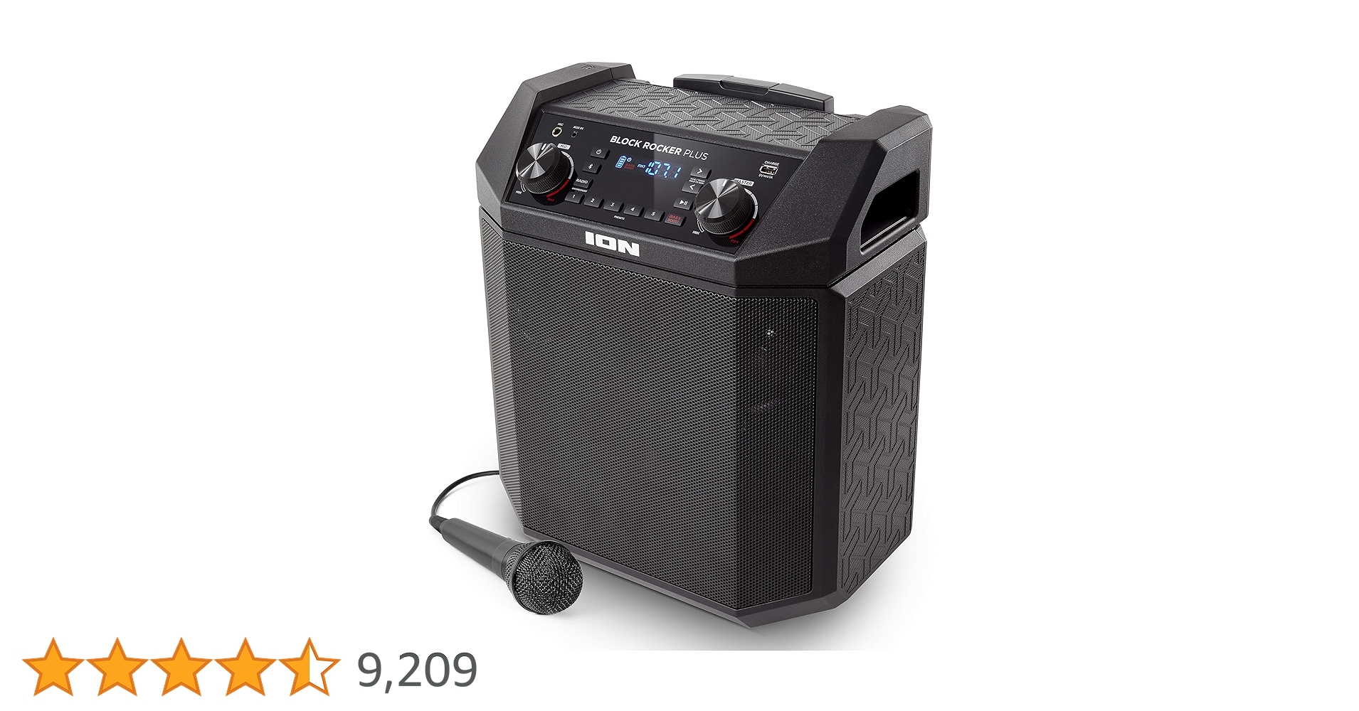 ION BLOCK ROCKER PLUS マイク付き Amazon.co.jp: ION Audio Bluetooth対応 ポータブルPAスピーカー 低音