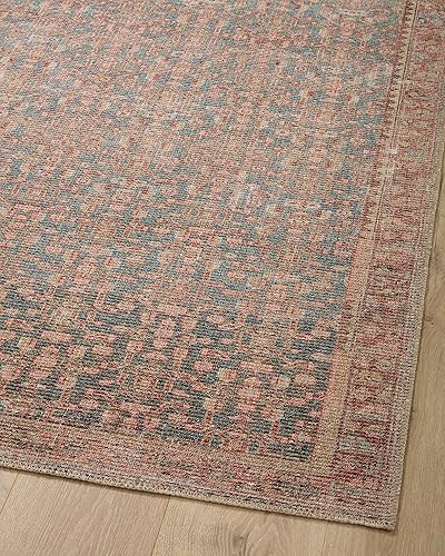 Miniatura 11 de Loloi Angela Rose x Loloi Aubrey Collection AUB-04 - Alfombra de pasillo de 2 pies 6 pulgadas x 9 pies 6 pulgadas, azulterracota