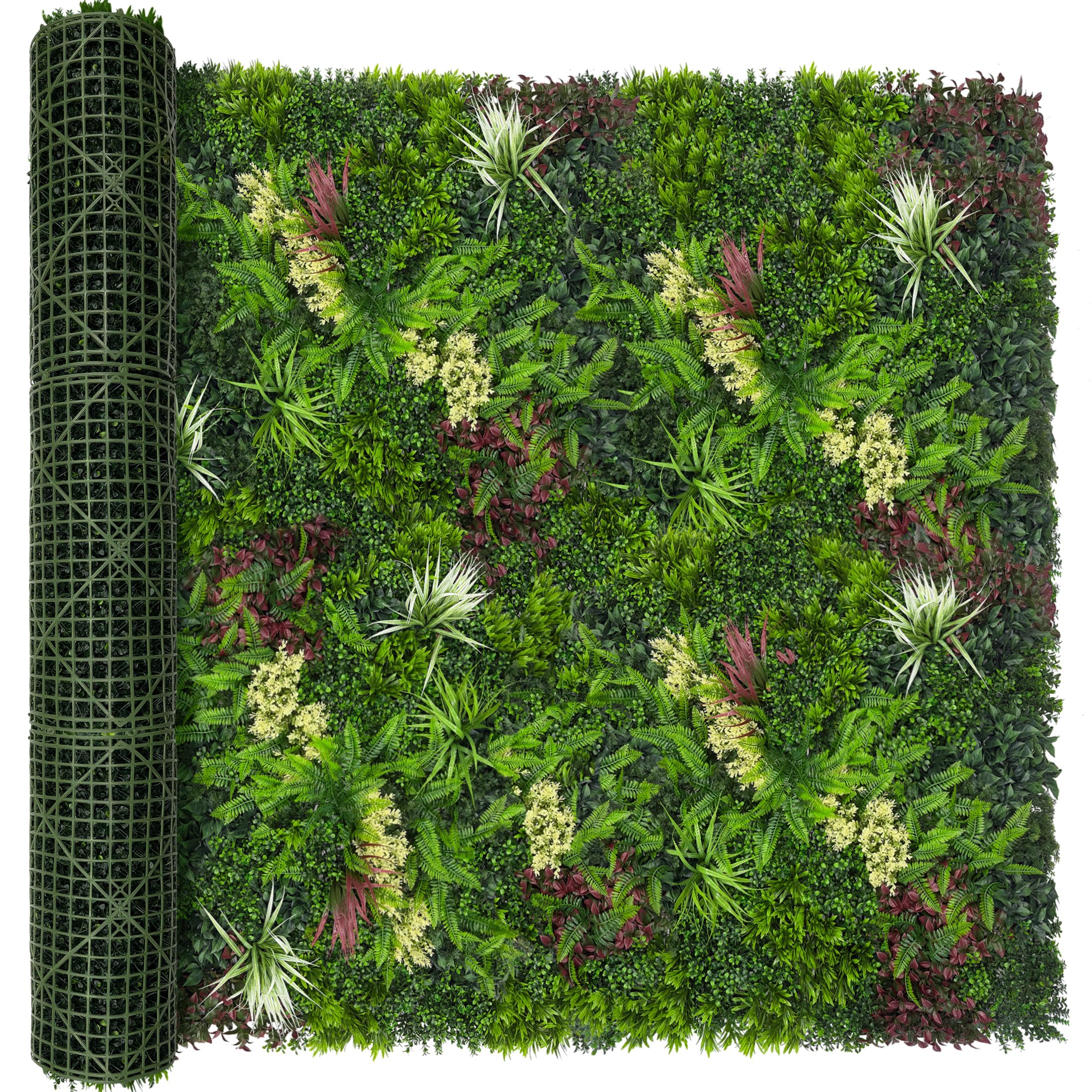 Photo 1 of DOPGIB Artificial Ivy Grass Wall Boxwood Plant Roll, 60"x120"
