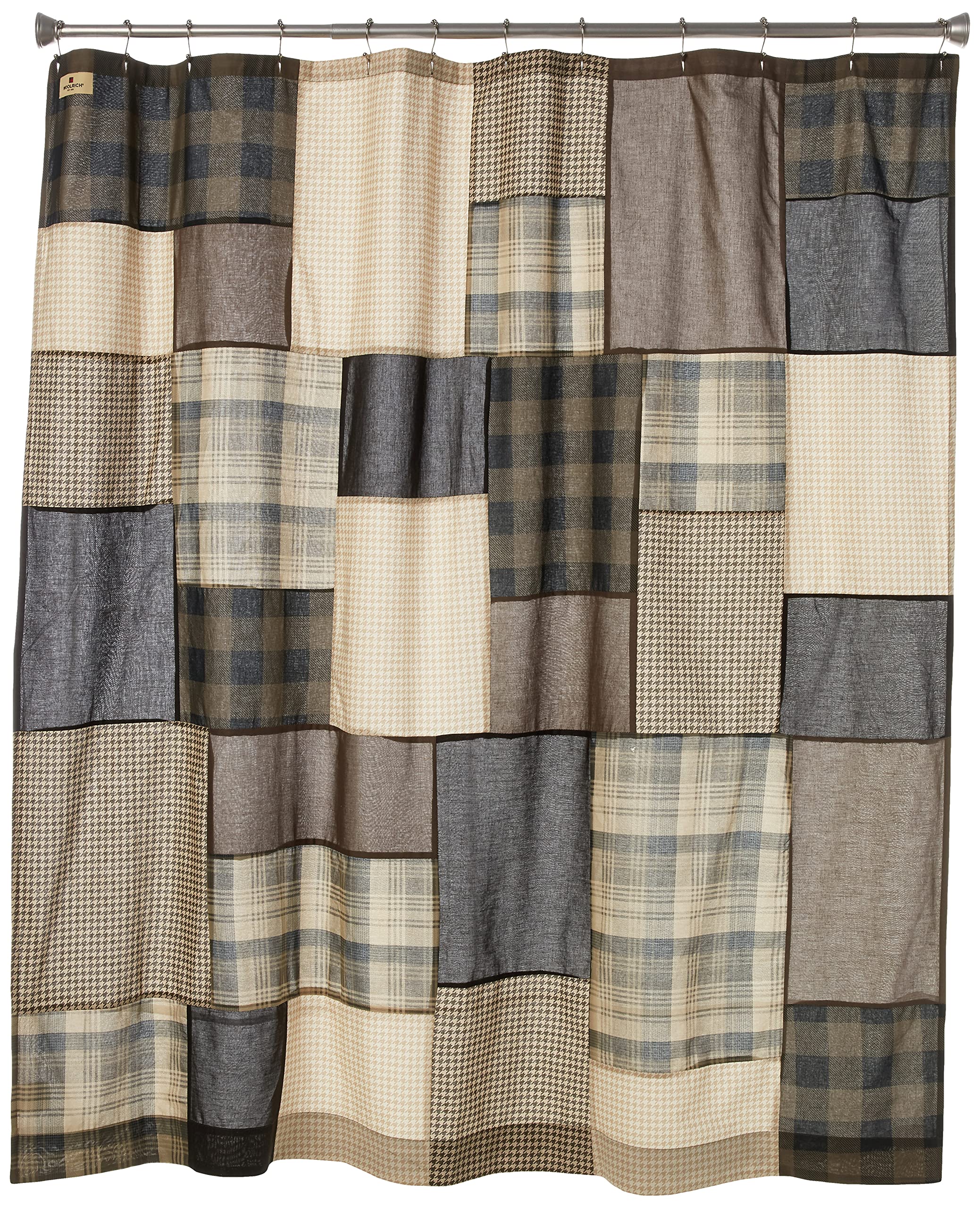 Woolrich John Rich & Bros.Woolrich Winter Hills 100% Cotton Shower Curtain Tan 72x72