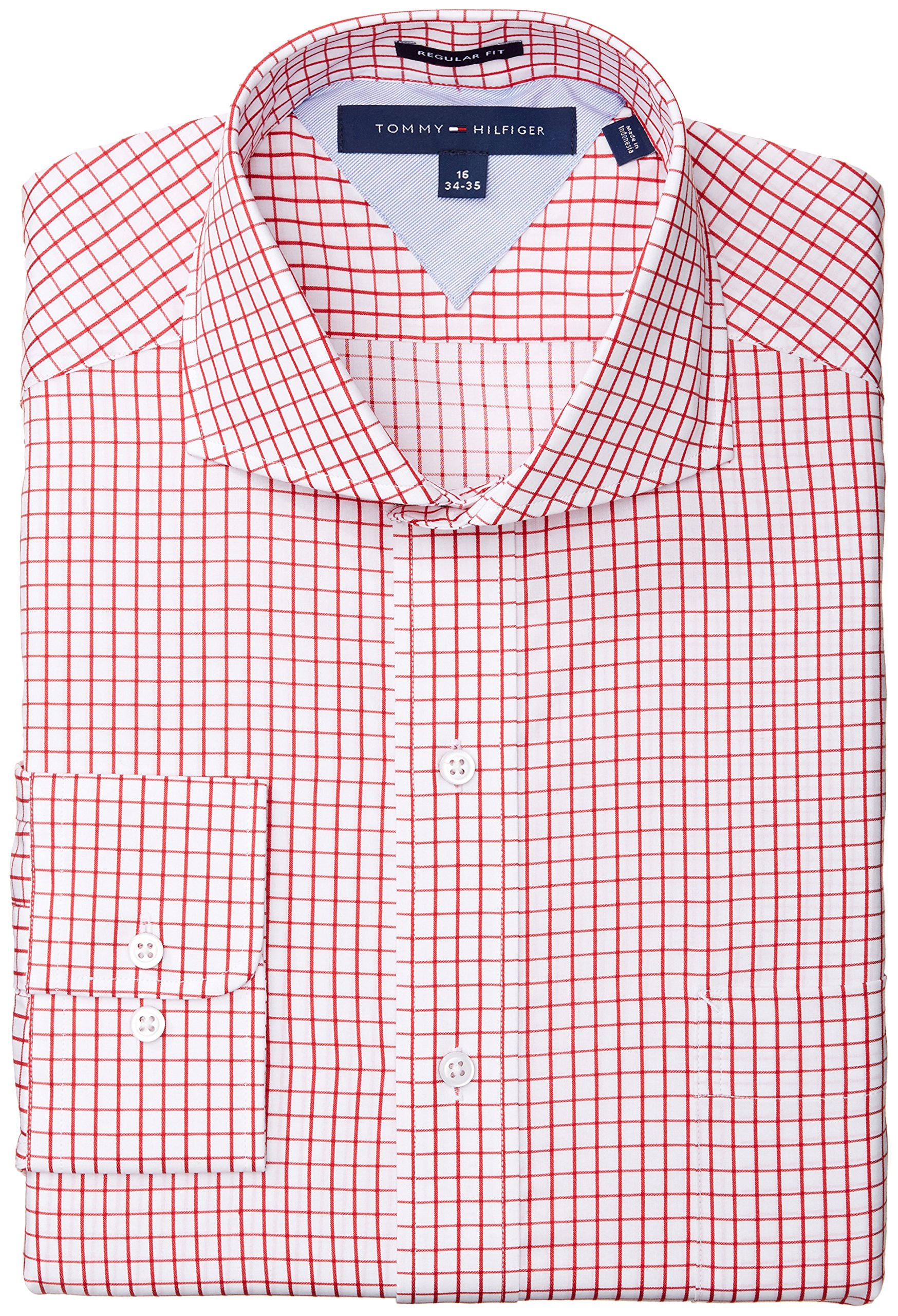 Tommy Hilfiger Men's Regular Fit Grid Check