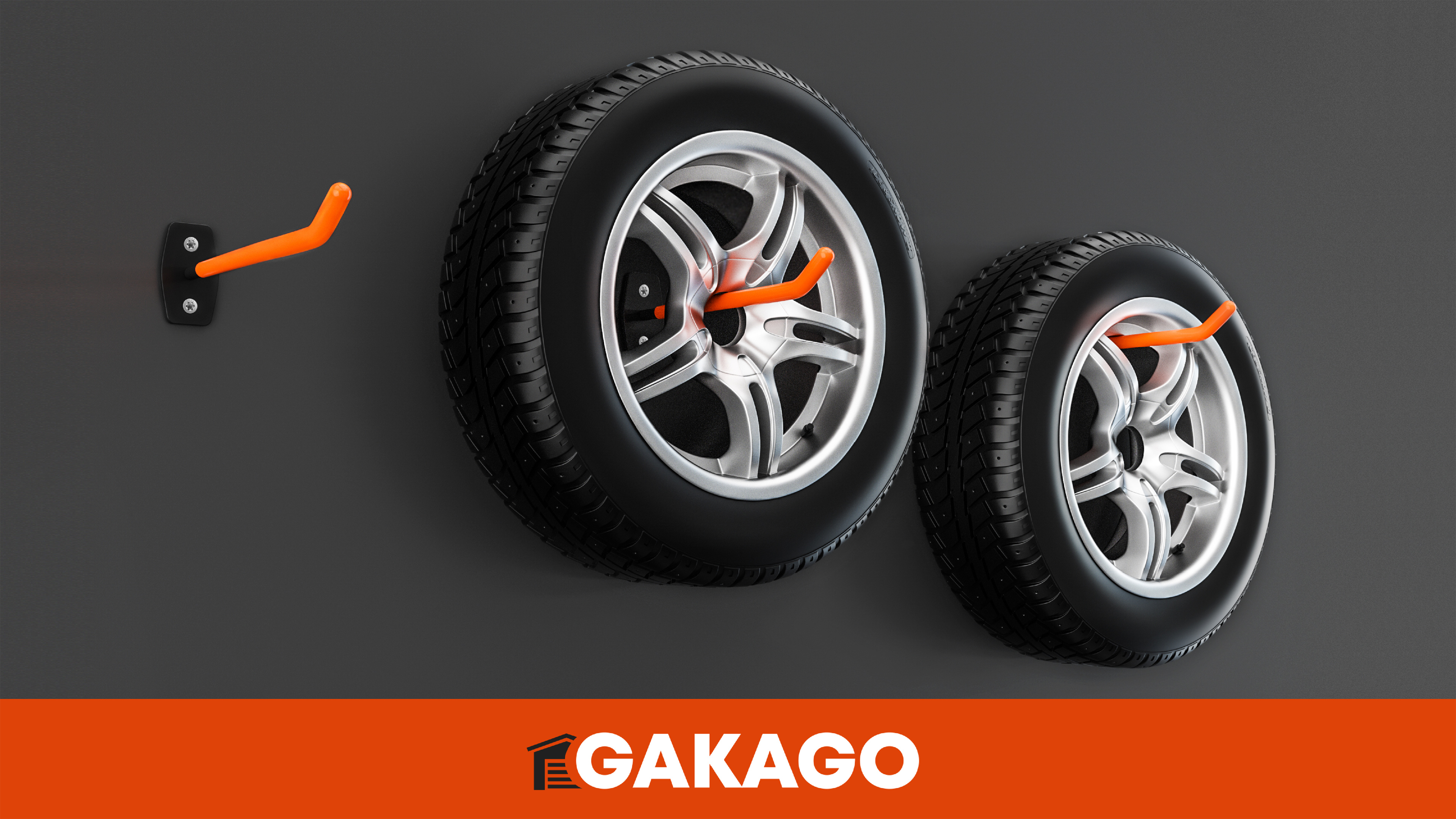 Portapneumatici Da Parete Gakago - Set 4 Pezzi | Supporto Per Cerchioni Con Viti E Antiscivolo - Foto 8