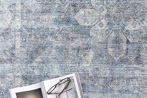 Miniatura 3 de Loloi Rumi Collection - Alfombra de área (5'0 x 7'6), color azul