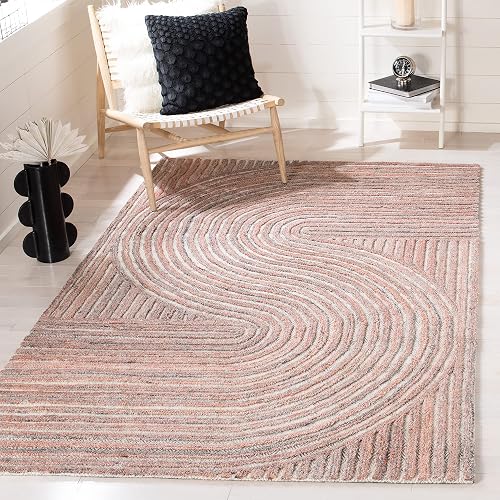 SAFAVIEH South Hampton Collection 6' x 9' Rust SHA301P Handmade Abstract Wool Area Rug