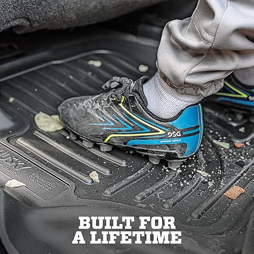 Miniatura 7 de Husky Liners X-act - Alfombrillas de piso de contorno | Compatible con Dodge Ram 2011-2024 (cuerpo clásico 19-24) Quad Cab, 02-08 Ram 1500 Crew Cab,