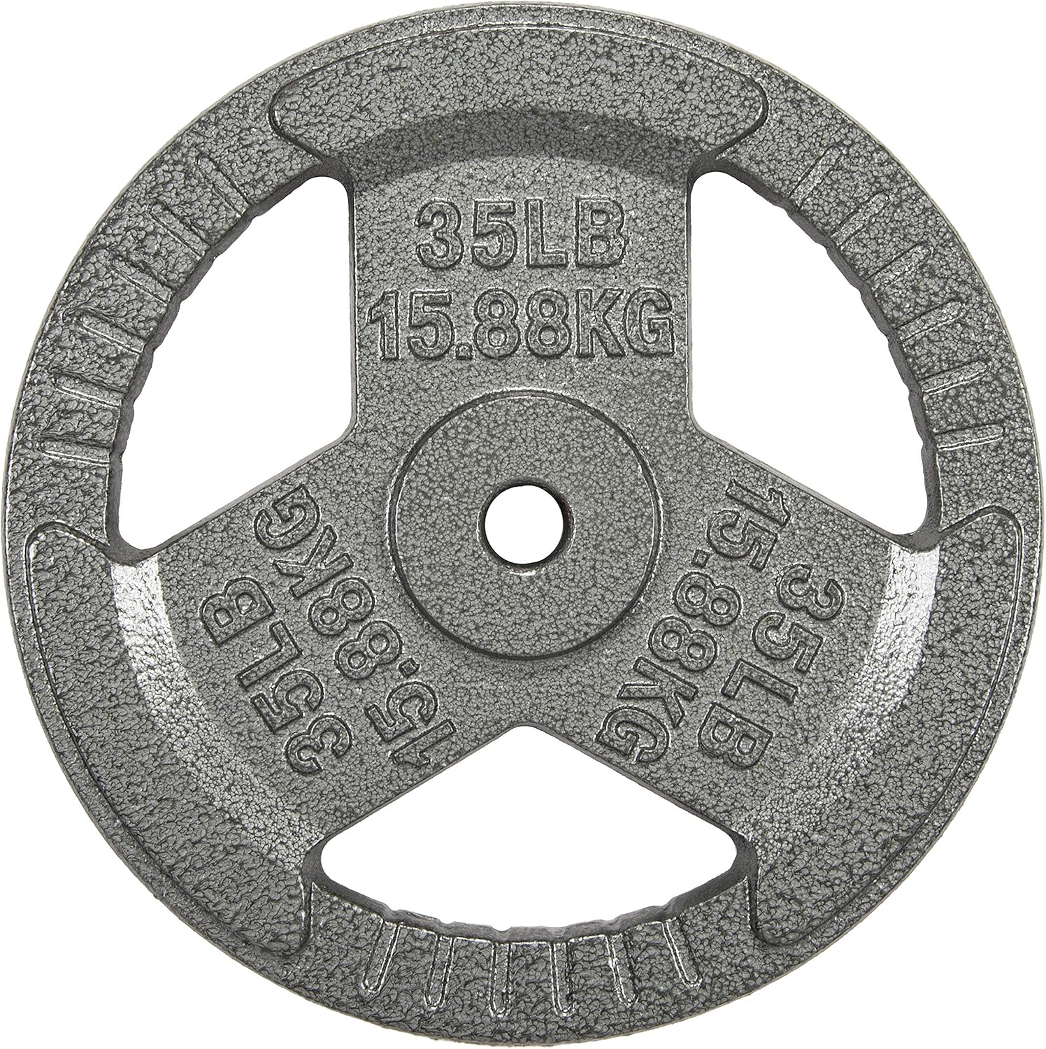 Cast Iron Plate Weight Plate for Strength Training and Weightlifting, Olympic or Standard, Multiple Sizes