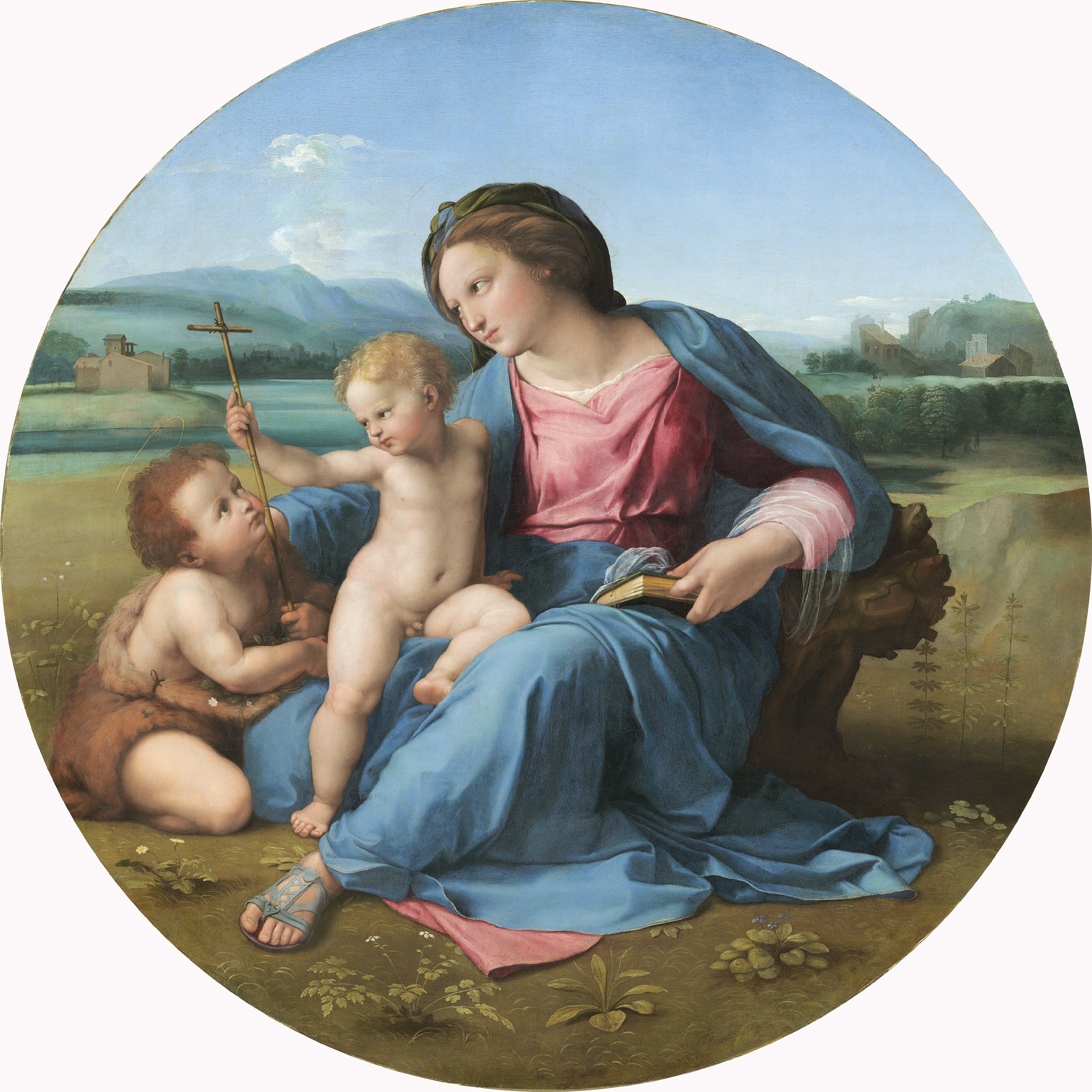 Raphael Alba Madonna Canvas Wall Art , Gallery Wrapped Canvas Print - Ready to hang on wall -20h x 20w"