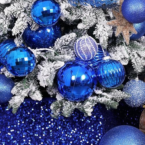 Miniatura 439 de XmasExp Juego de 24 mini esferas de Navidad inastillables para bolas de árbol de Navidad de 1.181 in/1.18 pulgadas (oro rosa)