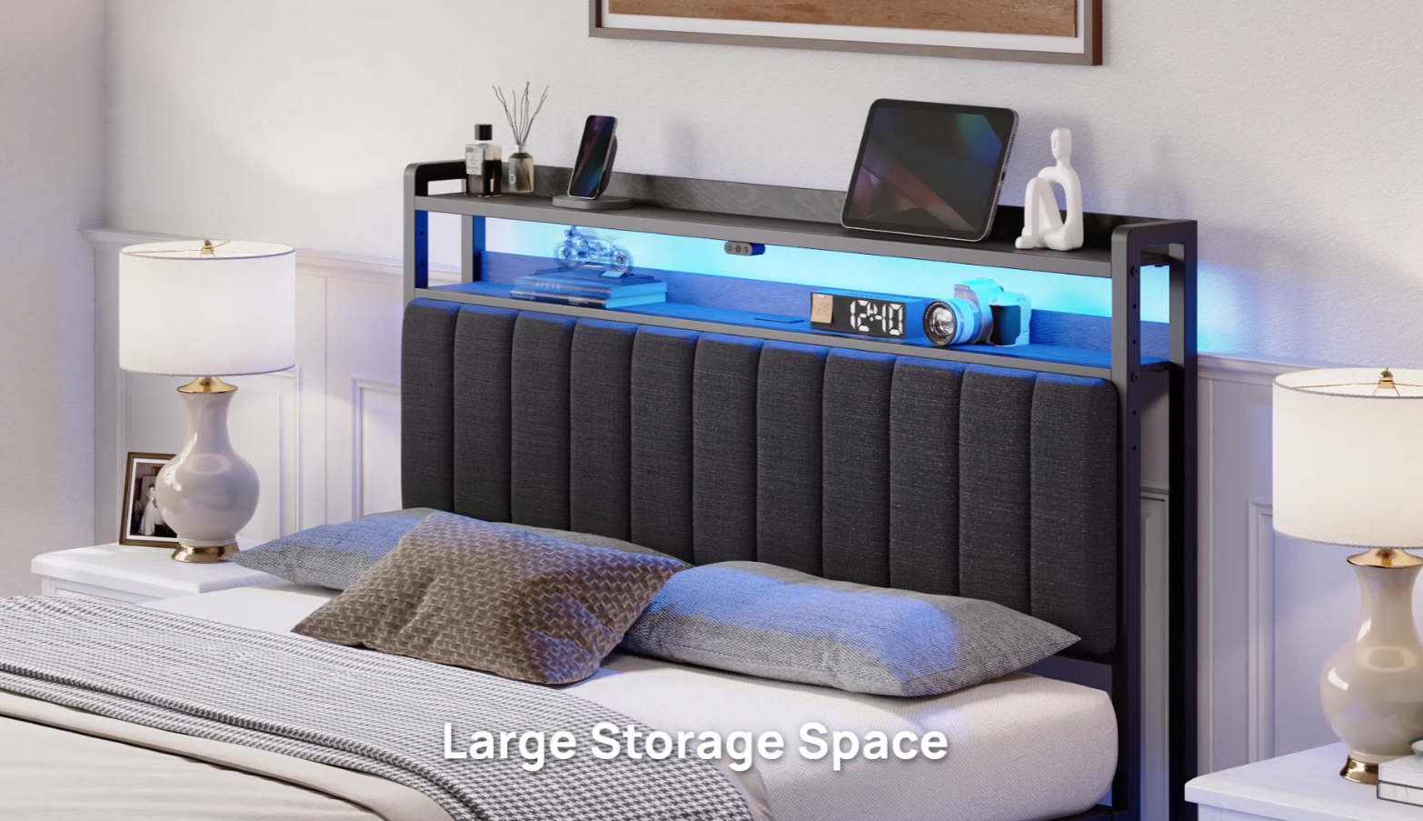 新品head board TALENT 154 Amazon.com - Rolanstar Headboard for Full Size Bed with Storage