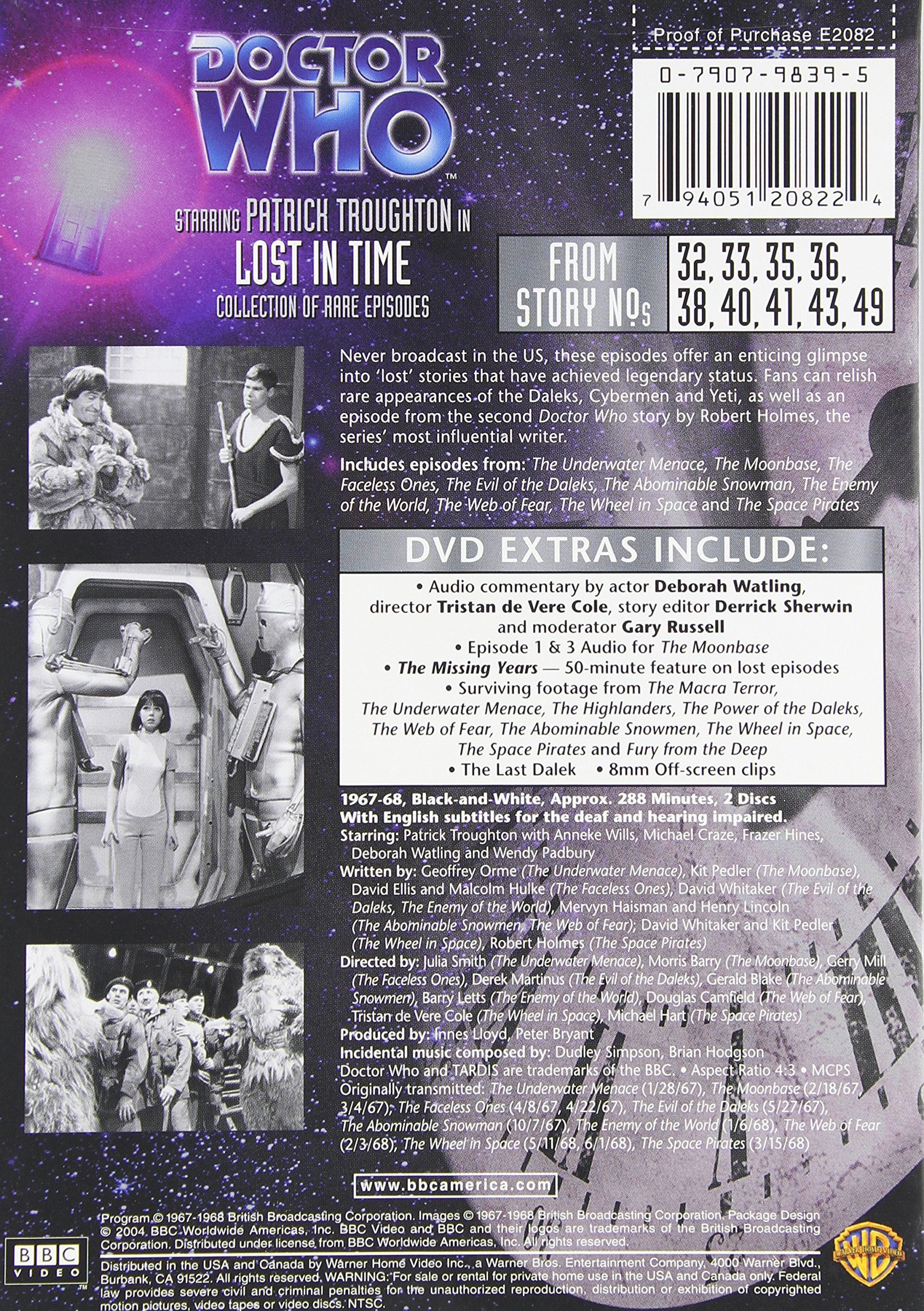 Doctor Who - Lost In Time (Boxed Set) (3DVD) [DVD] - PT04