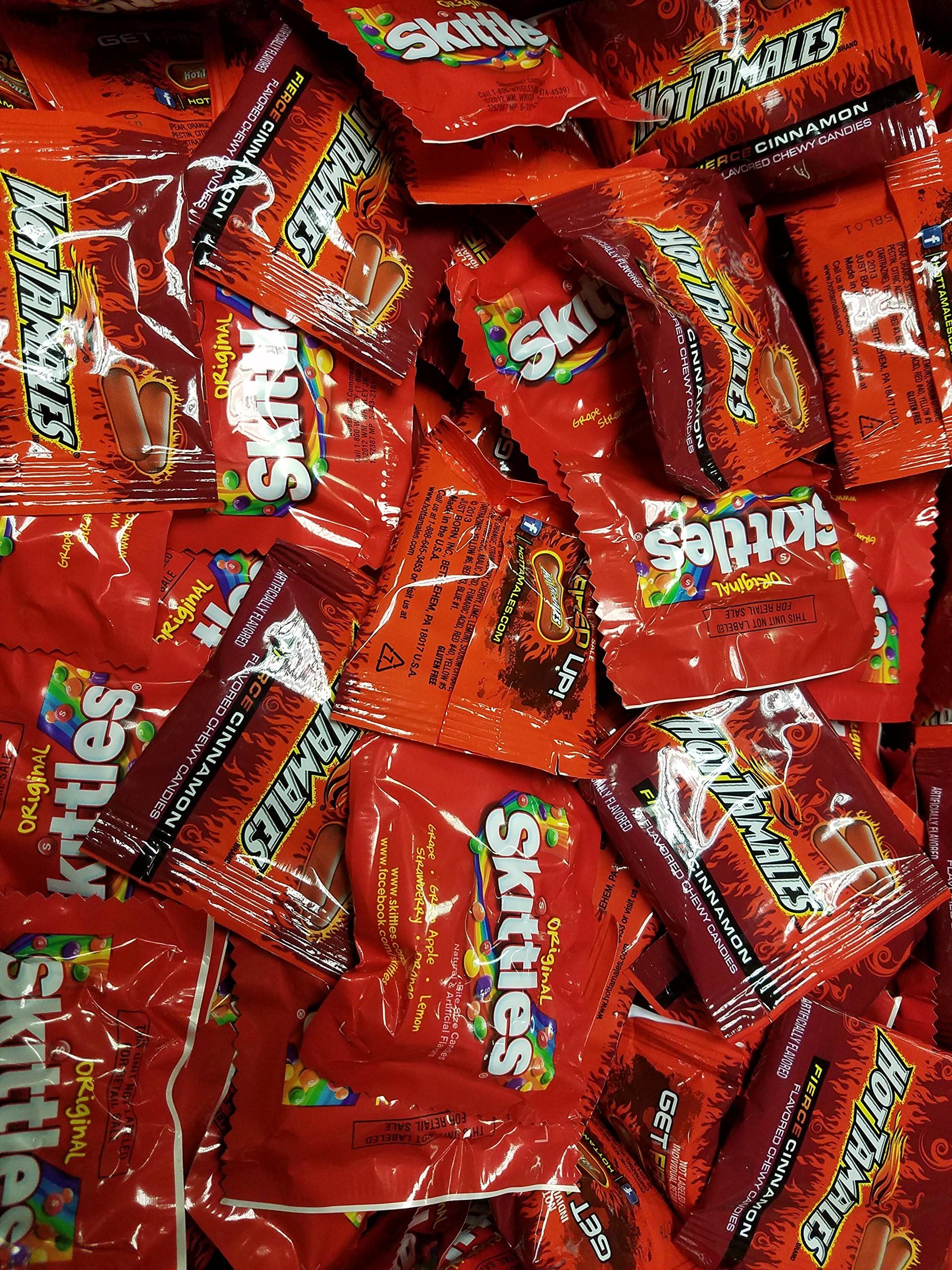 Skittles And Hot Tamales, Fun Size Bags, 5 lbs