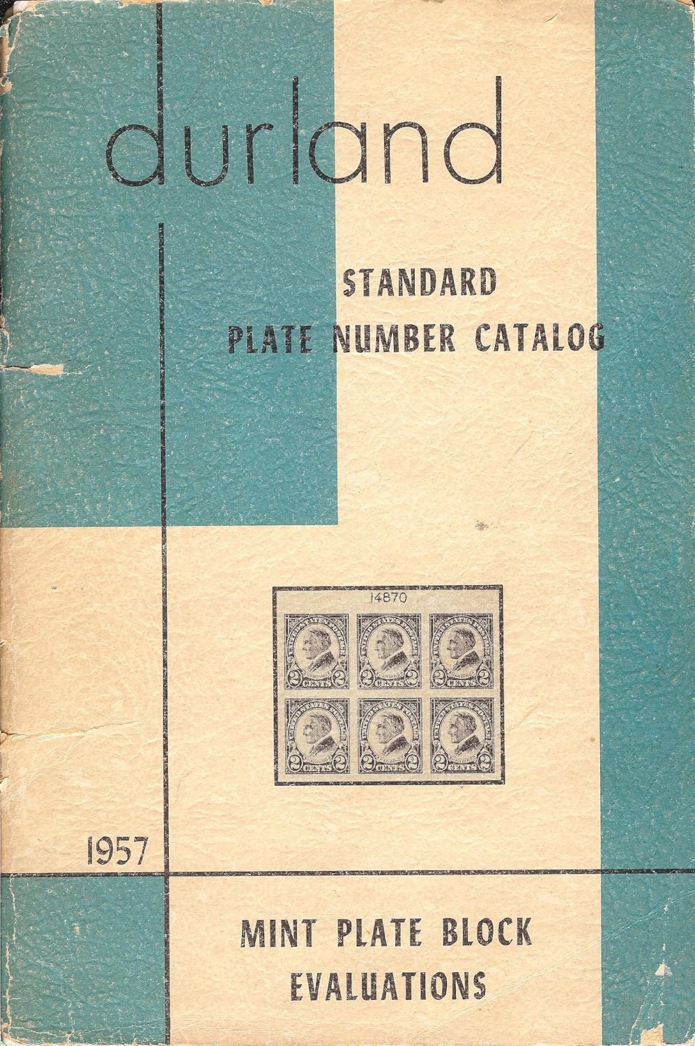 1957 Durland Standard Plate Number Catalog, Mint Plate Block