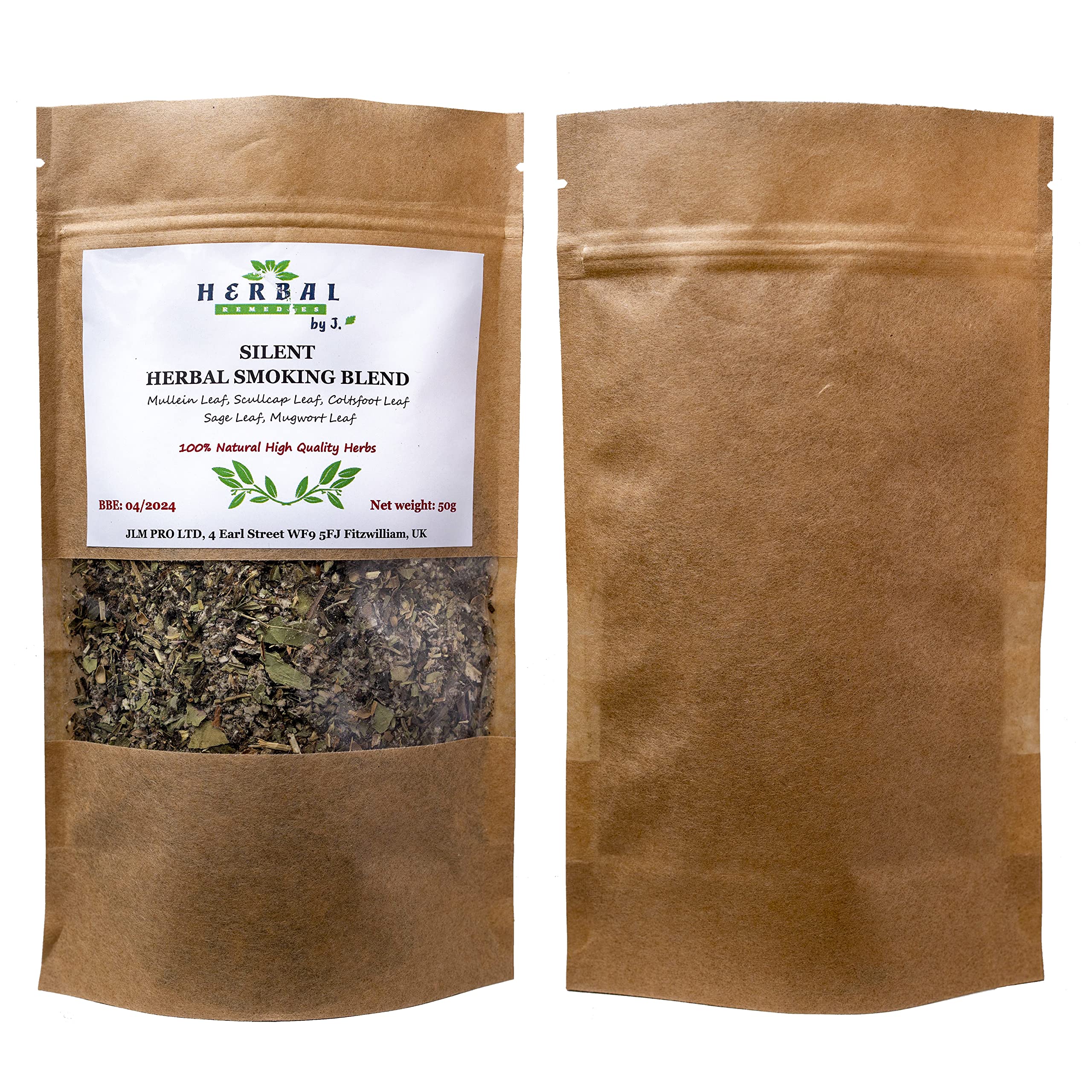 tobacco substitute uk Smoking Blend Tobacco Nicotine Free 50g - Herbal Silent Mix Mild Taste