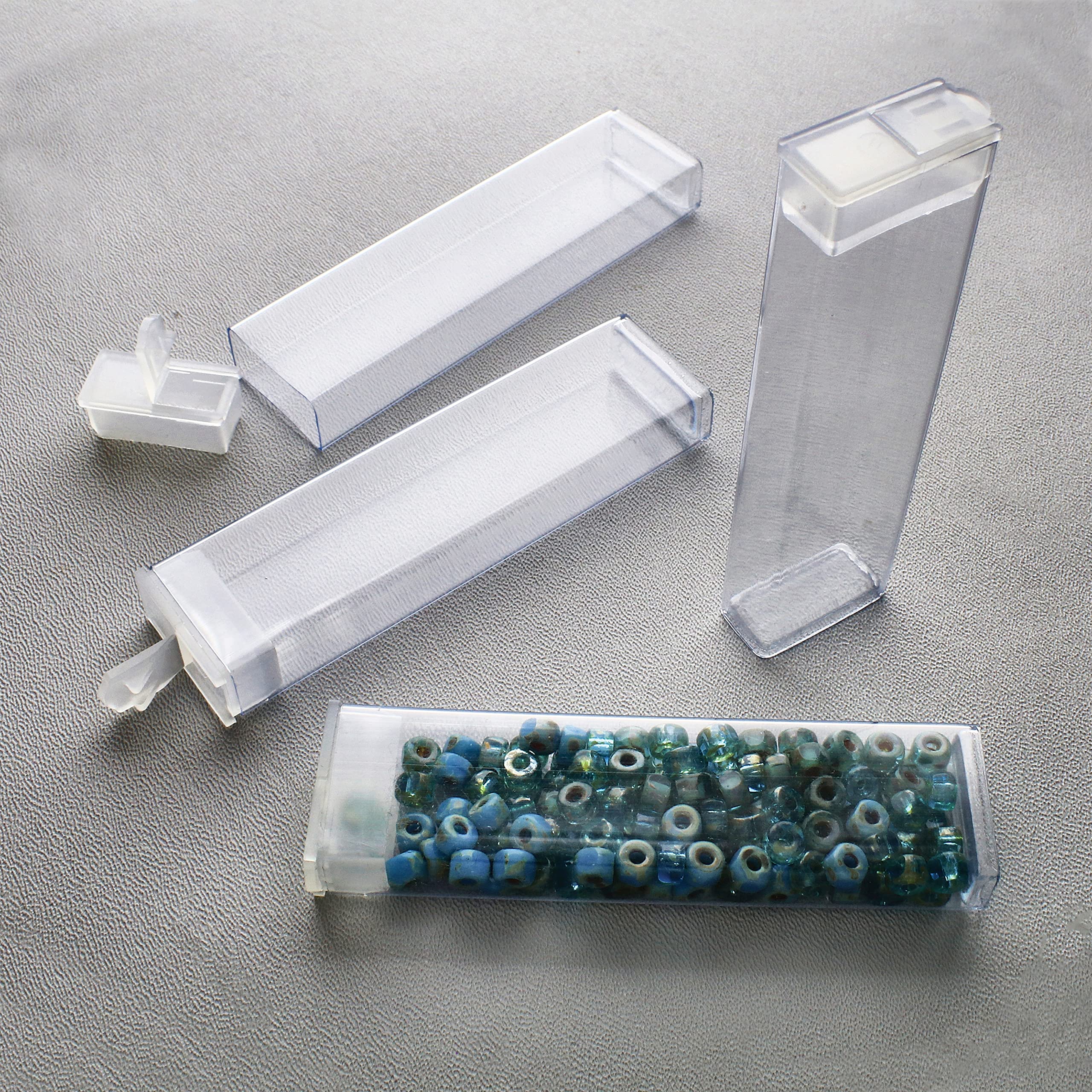 Amazon.com: The Beadsmith Clear Plastic Boxes - Rectangle
