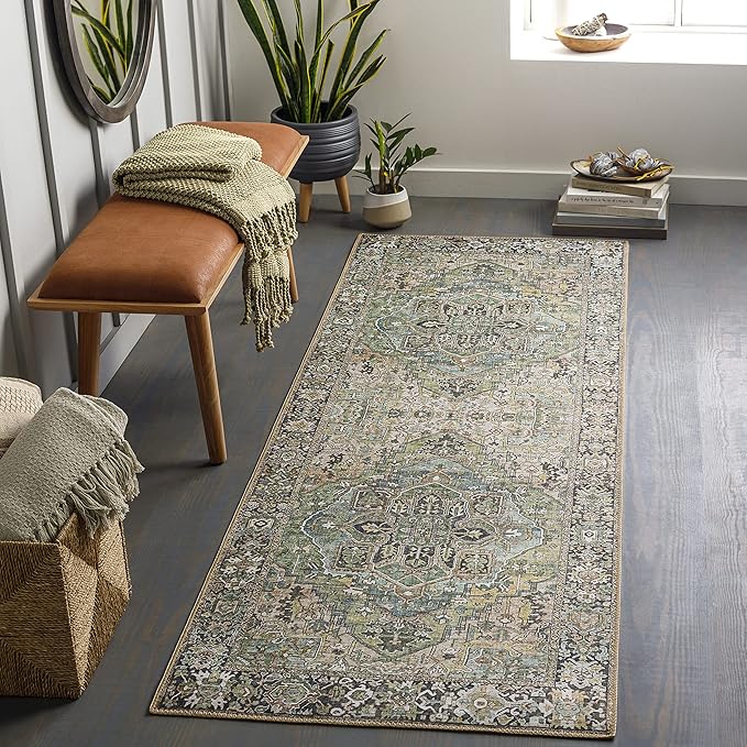 Artistic Weavers Reeta Vintage Medallion Runner Area Rug,2