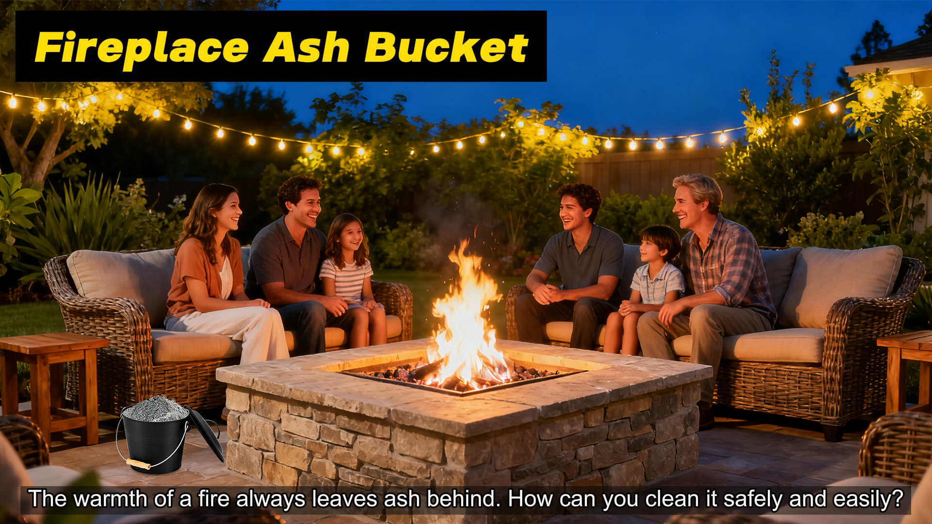 Amazon.com: FEED GARDEN 3.5 Gallon Ash Bucket with Lid,Shovel