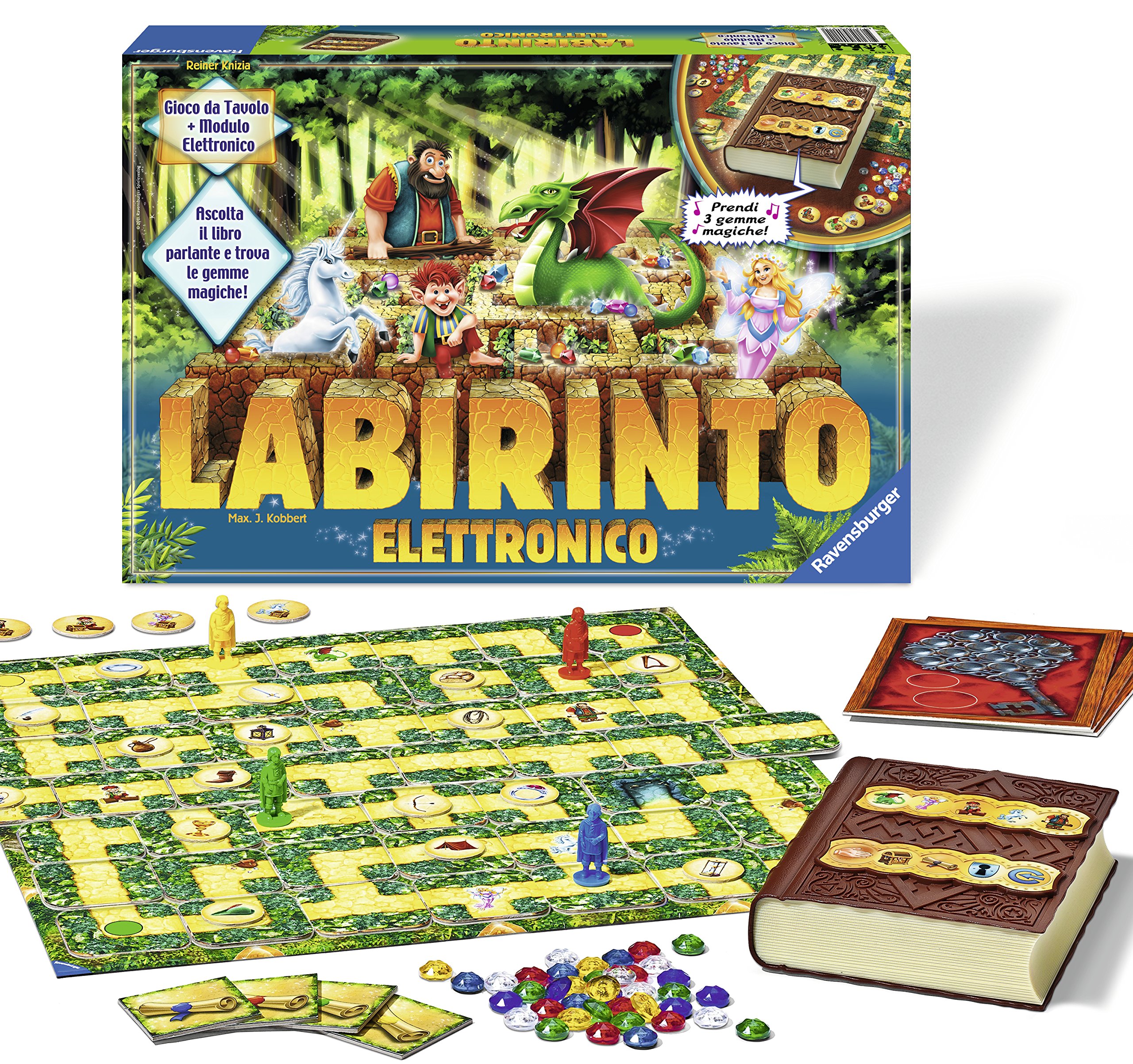 Ravensburger Italy 26552 elektroniczny labirynt, gry planszowe, wielokolorowe