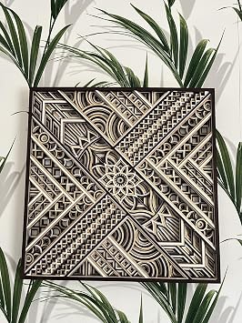 BHDecor Home Wall Decor Multilayered Laser Cut Carved Elegant Wooden Mandala Hanging MDF Panels for Decoration - Rustic Contemporary Artwork 28.3 x 28.3 inch 72cm