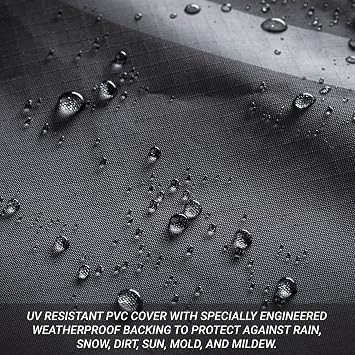 Killerspin MyT Strati Table Cover لطاولات التنس القابلة للطي في الأماكن المغلقة والخارجية ، 100٪ بوليستر مع طلاء PVC ، أسود