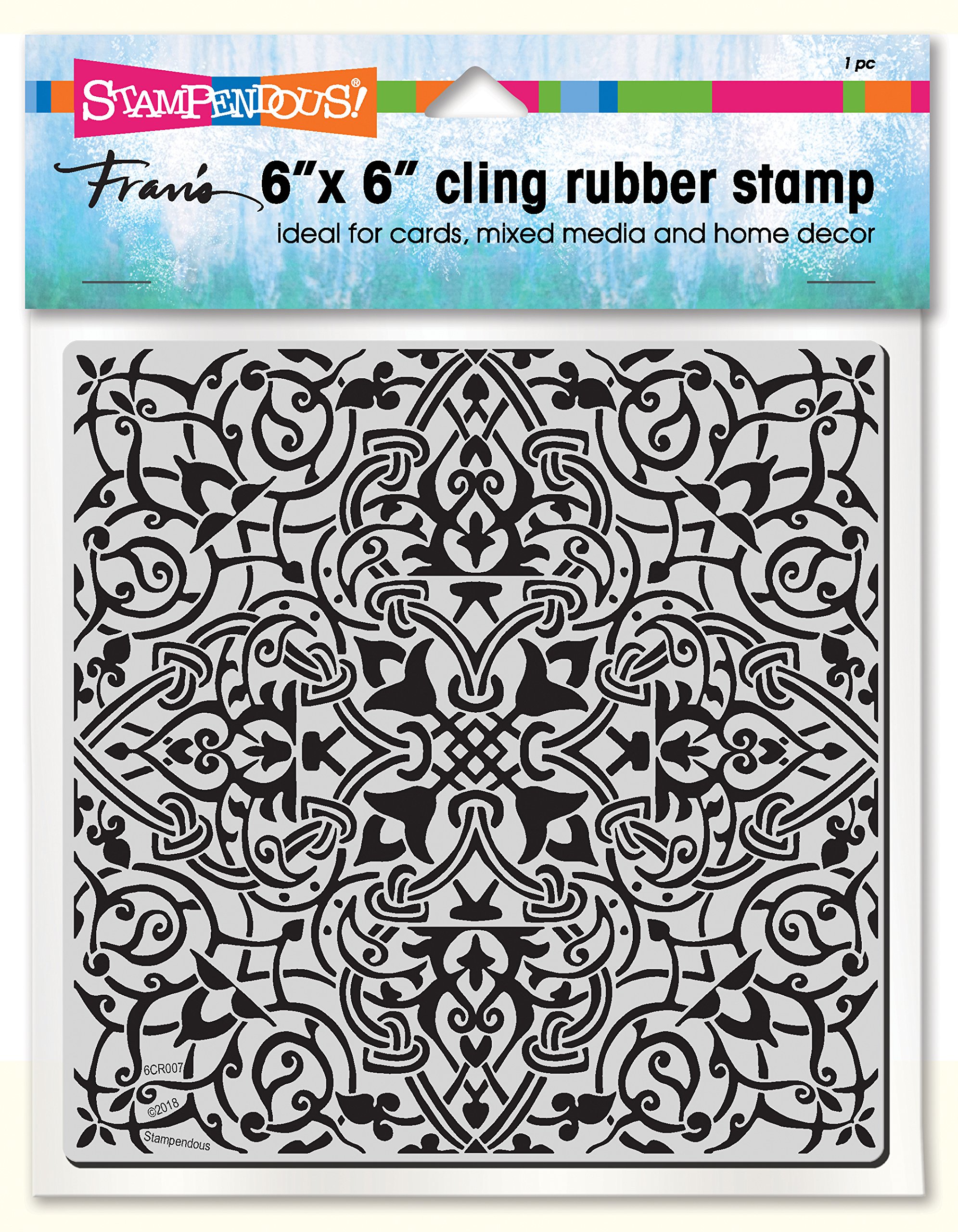 Stampendous Moroccan Tile Haftstempel, 15 x 15 cm