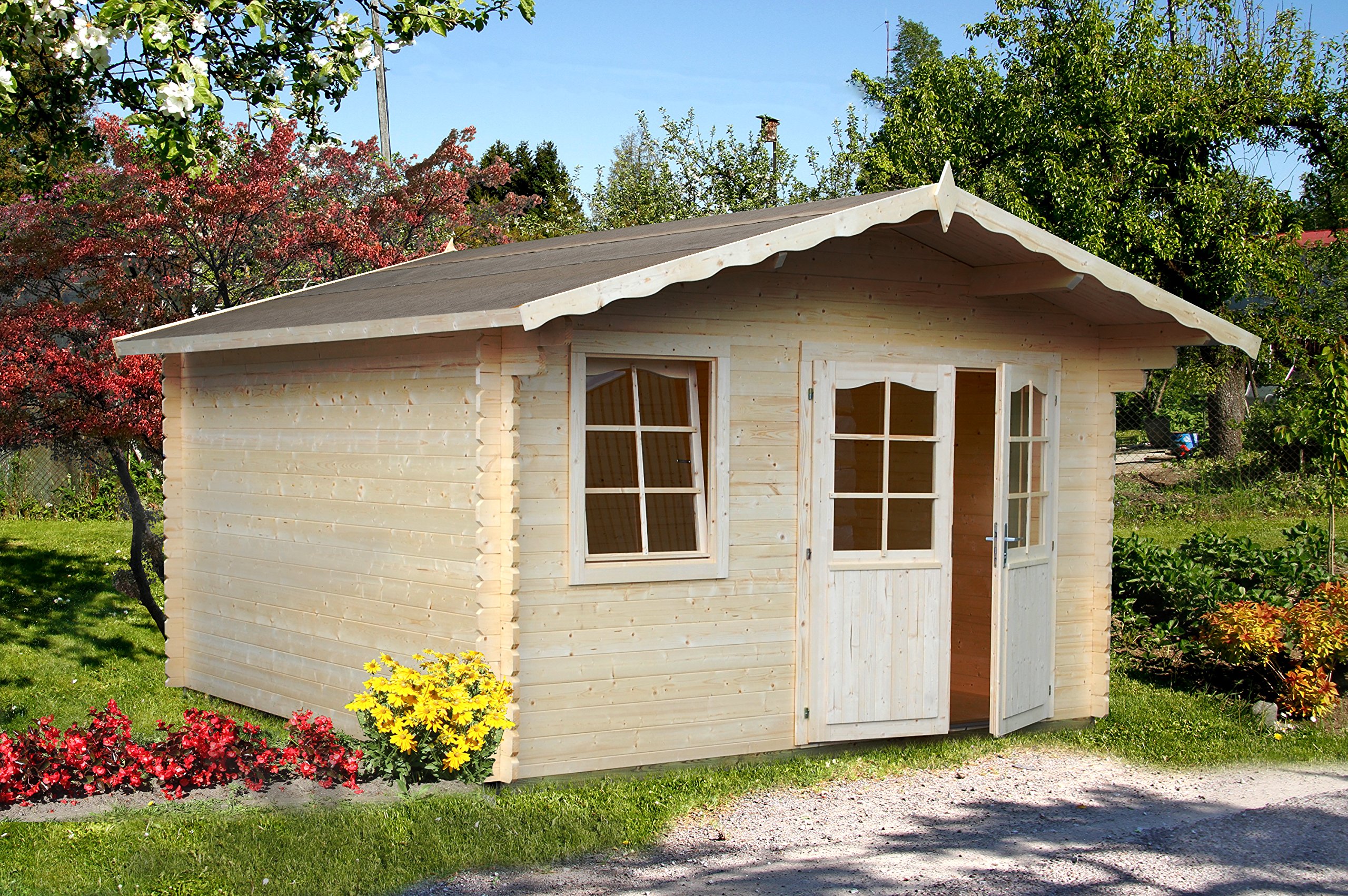 Palmako Blockbohlenhaus Emma 10,4 34 mm natur