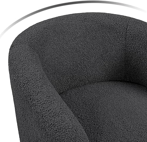 Miniatura 102 de Topeakmart Silla decorativa de terciopelo, cómoda y moderna silla de club de terciopelo con reposabrazos y patas resistentes para sala de Azul