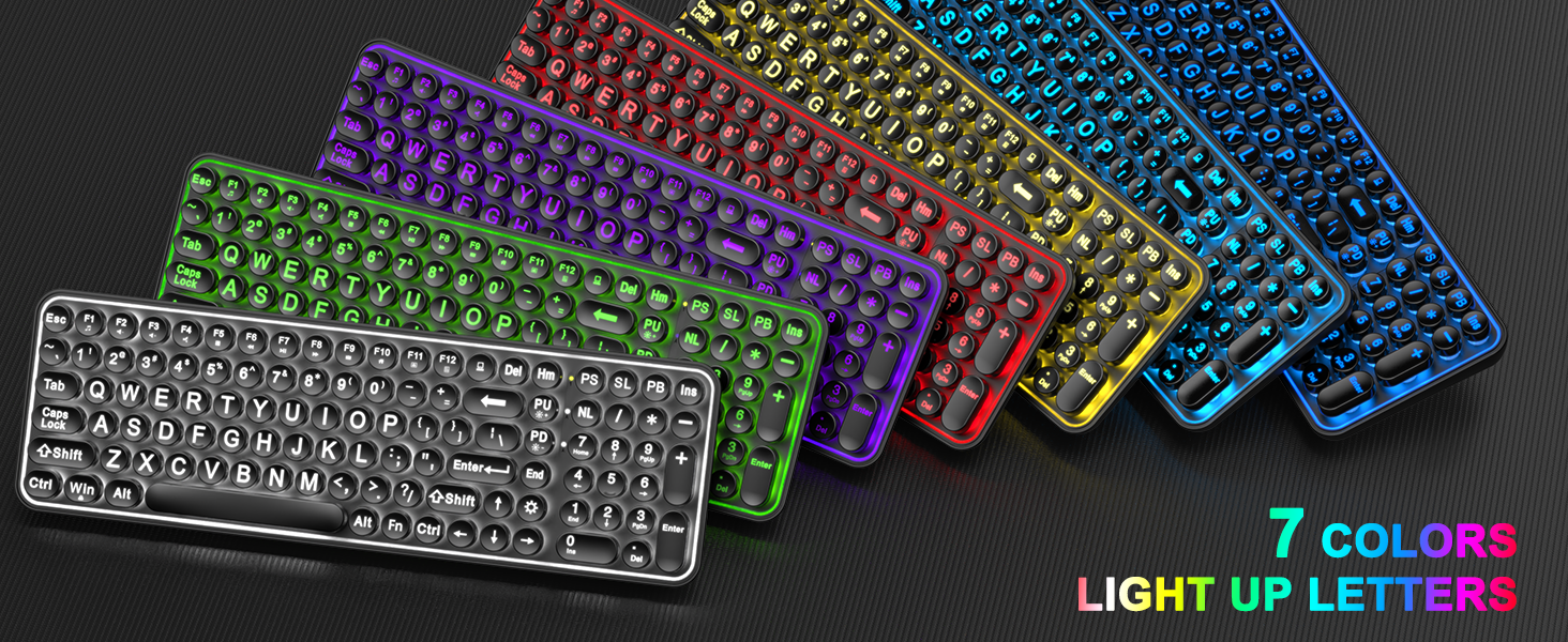 Amazon.com: QUASIO Large Print Backlit Keyboard, Wired USB