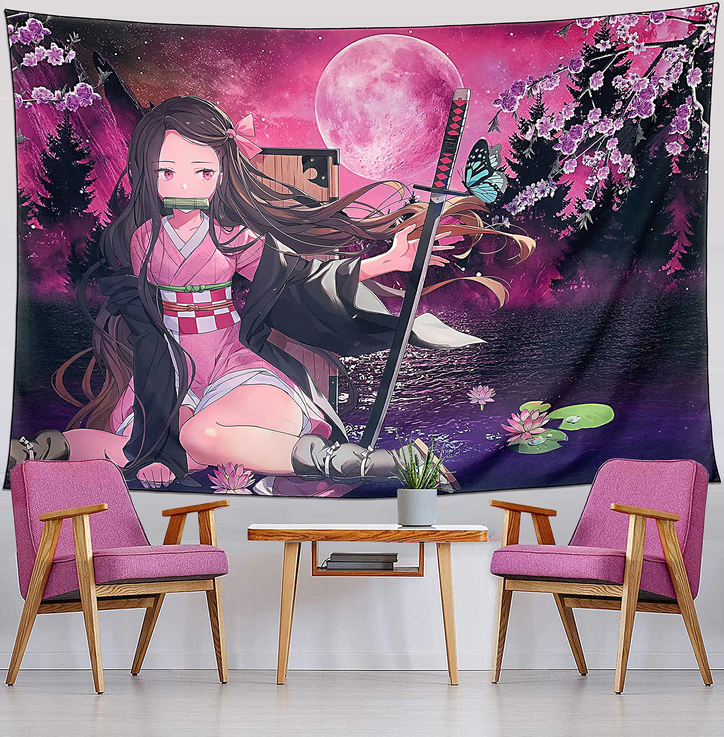 Buy RAGING RHINO Demon Slayer Tapestry Anime Tapestry Cartoon Poster