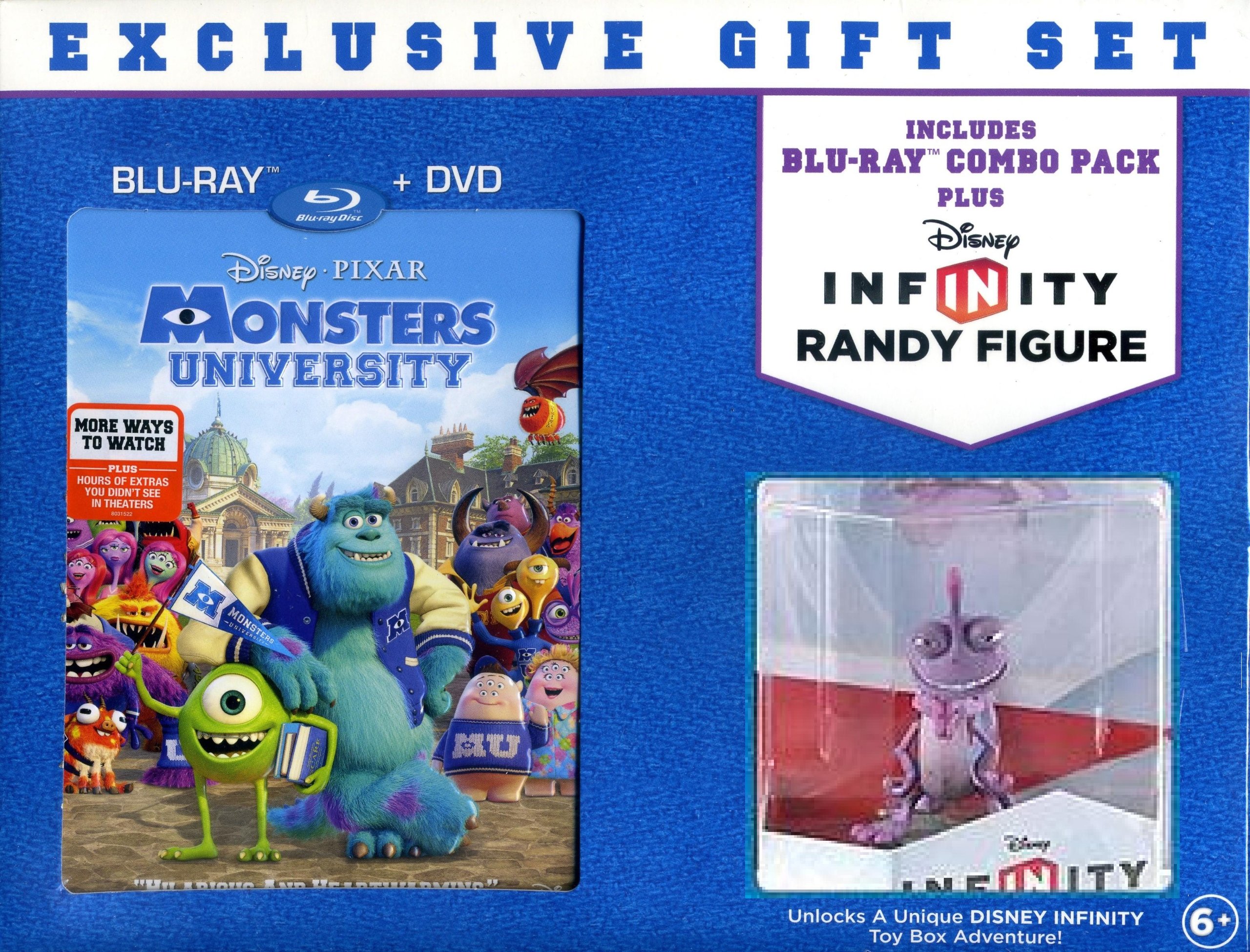 Monsters University (2-Disc Blu-ray + DVD + Infinity Randy Figure) (Widescreen)