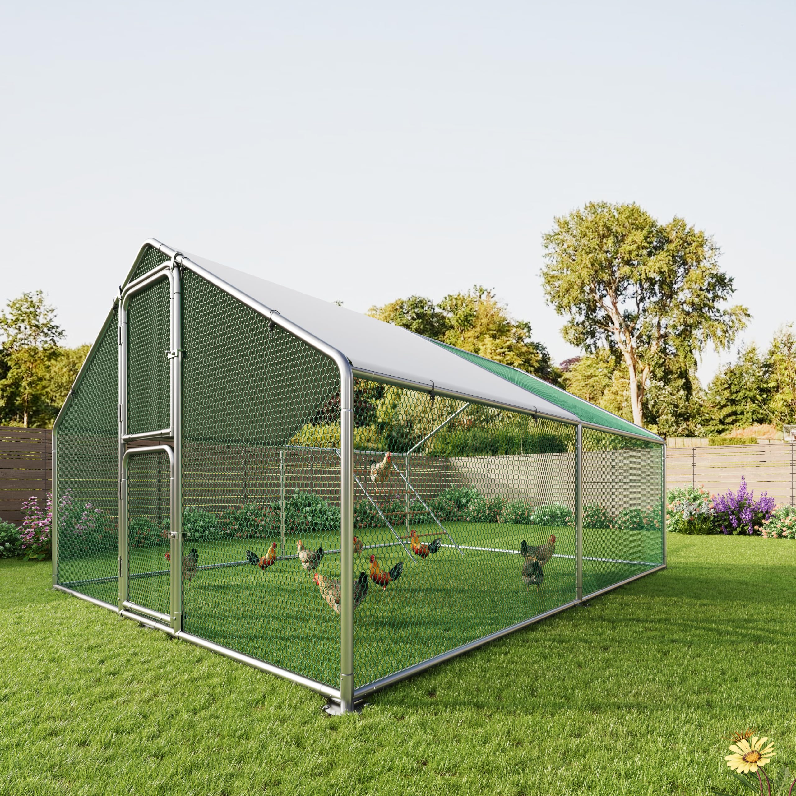 Amopatio Chicken Run Large Walk In Chicken Coop