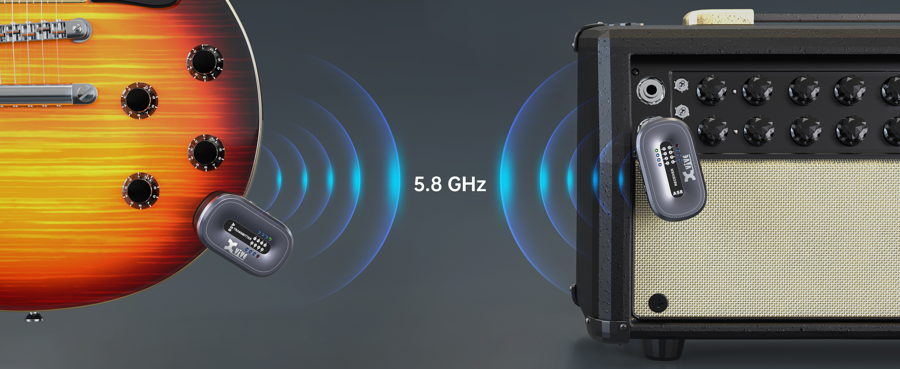 Amazon.com: Xvive A58 Wireless Guitar System 5.8GHz Wireless