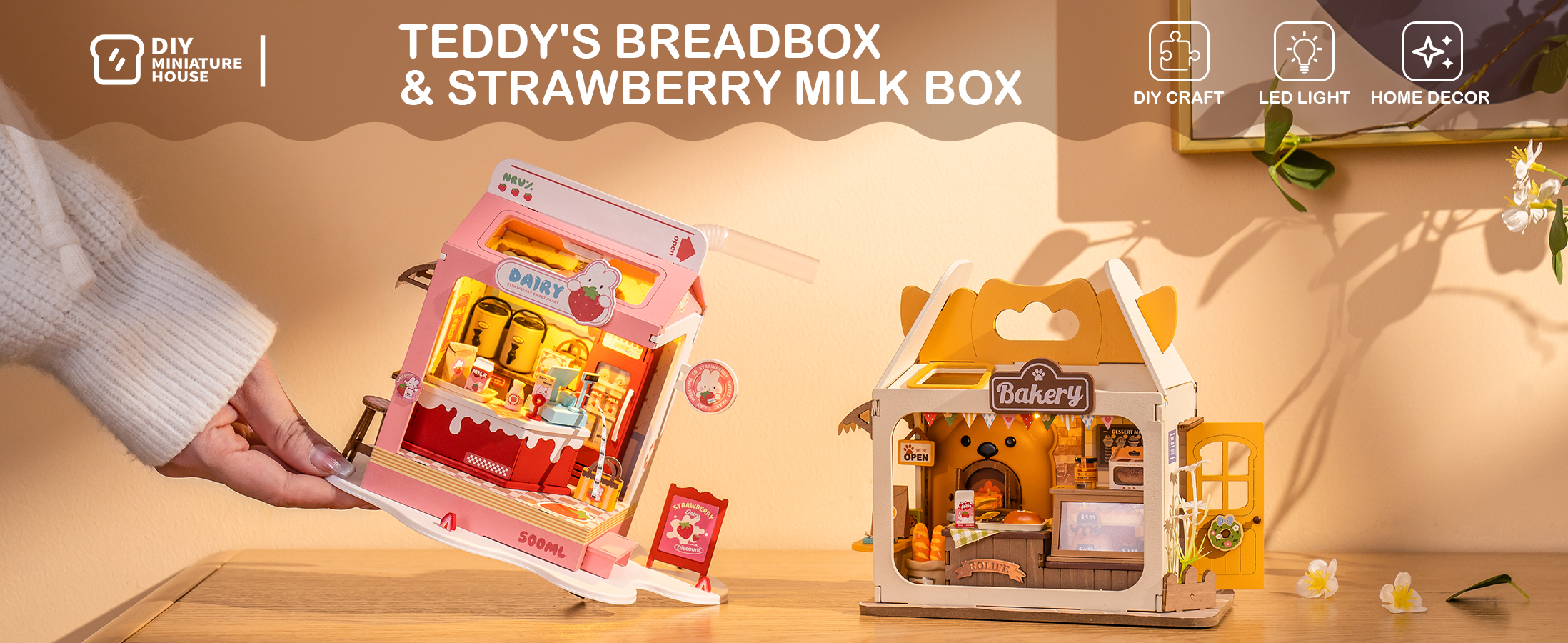 Amazon.com: Wowood DIY Mini House Building Miniature Kit Milkbox