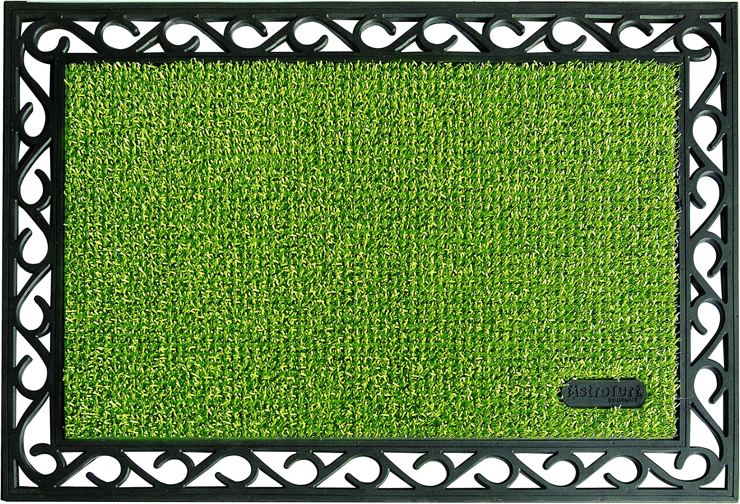 AstroTurf 10187330FG 60 x 90 cm Utopia Mammut High Performance Outdoor Scraper Doormat with Rubber Frame - Apple Green