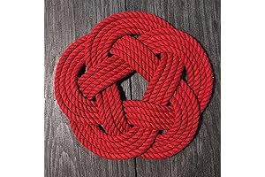 Protect Your Surfaces with our Nautical Sailor Knot Cotton Rope Hot Table Trivets