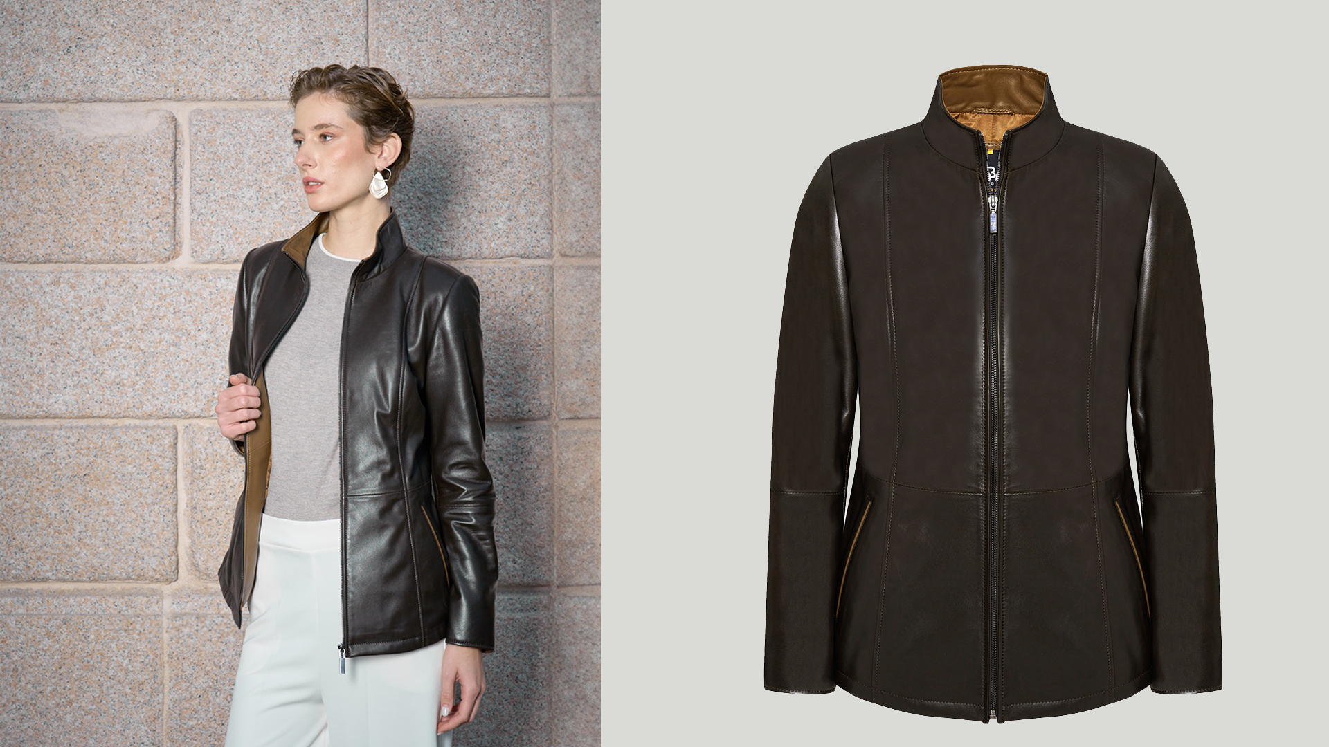 Bigardini Women's Italian Genuine Leather Jacket - Real Lambskin