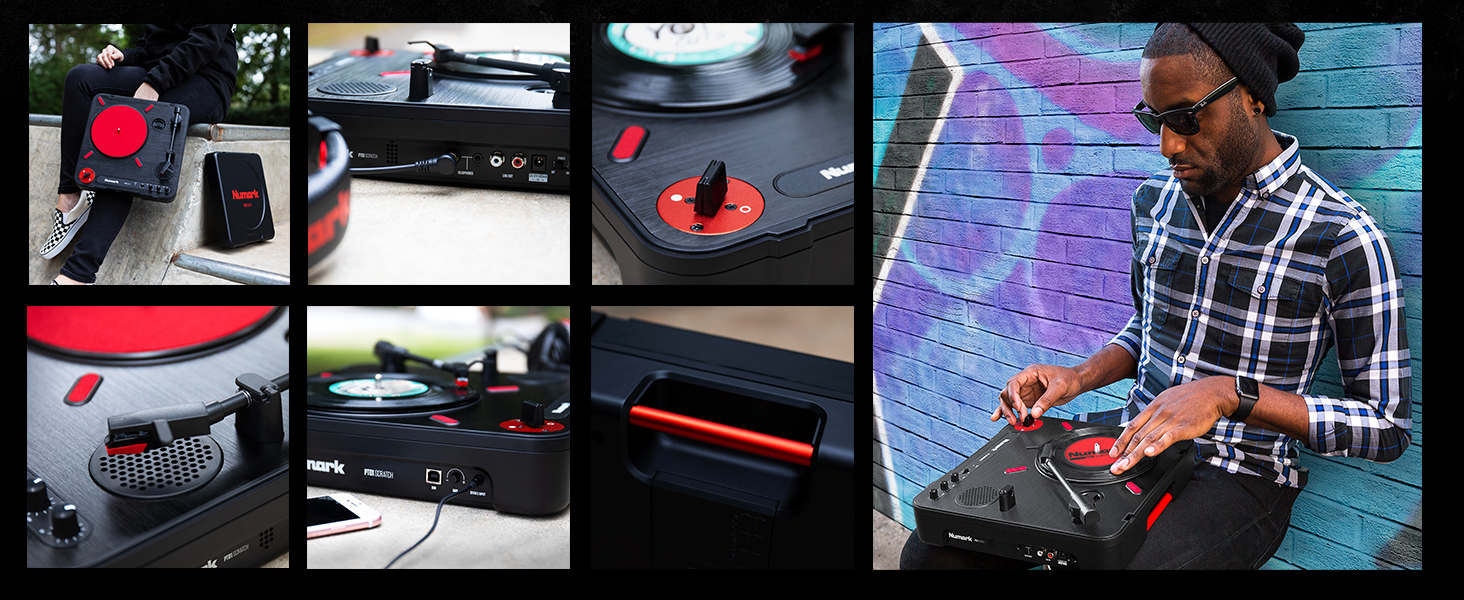 Numark PT01 Scratch - Plato Giradiscos de DJ, para Portabilistas