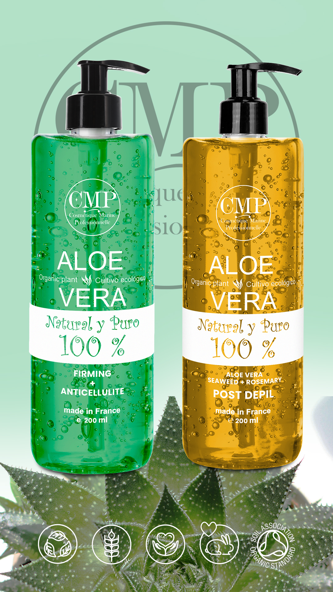 Gel De Aloe Vera Puro Eclat 100% - Con Vitamina C Y cido Ctrico - Para  Cara, Cuerpo Y