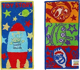 丸眞 ハーフハンカチ ポケットタオル 2枚組 トイ・ストーリー カラフルポップ 入園入学グッズ 入園入学準備 保育園 幼稚園 小学校 男の子 女の子 キャラクター 2065025800