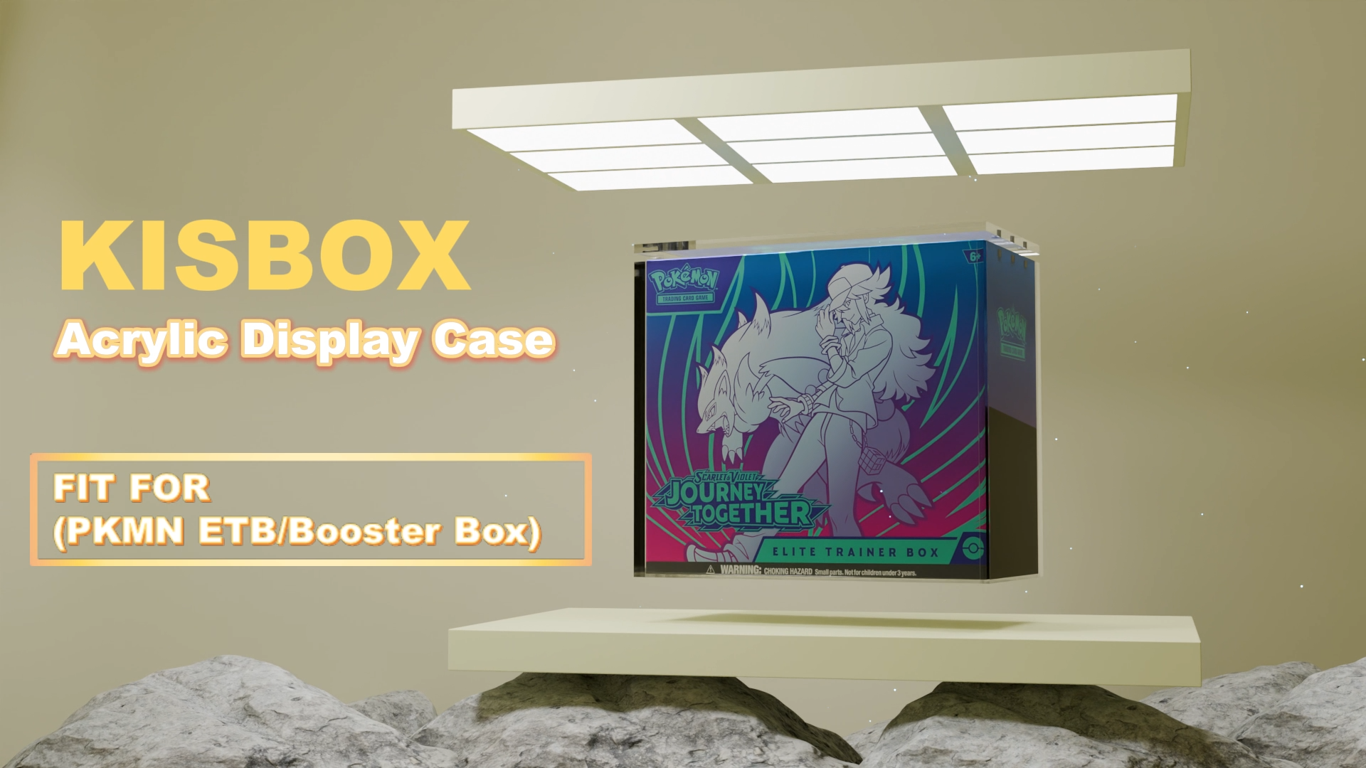 Amazon.com: Kisbox PKMN Booster Box Acrylic Case, 5MM Acrylic