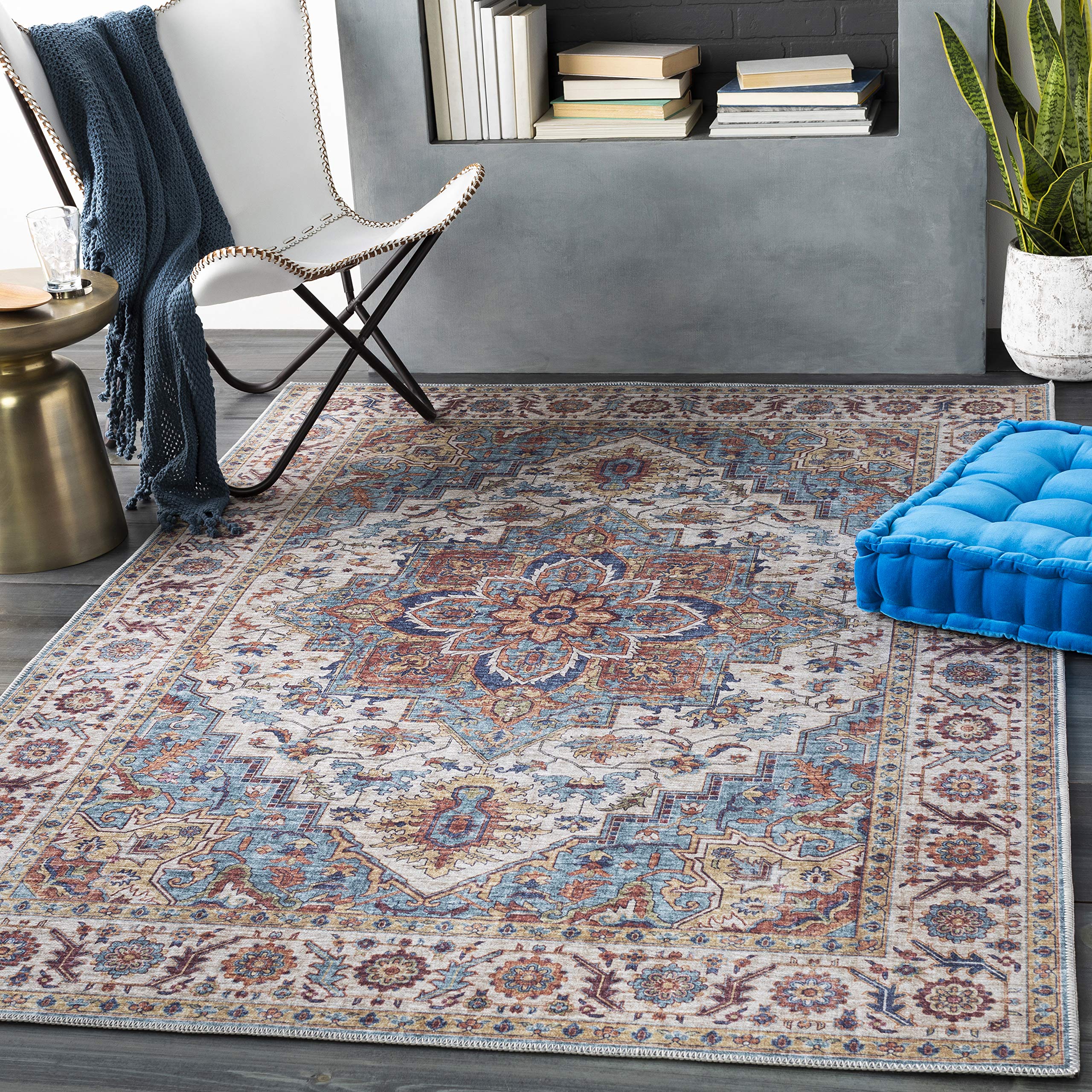 Artistic Weavers Jonna Area Rug 7'6" x 9'6", Blue