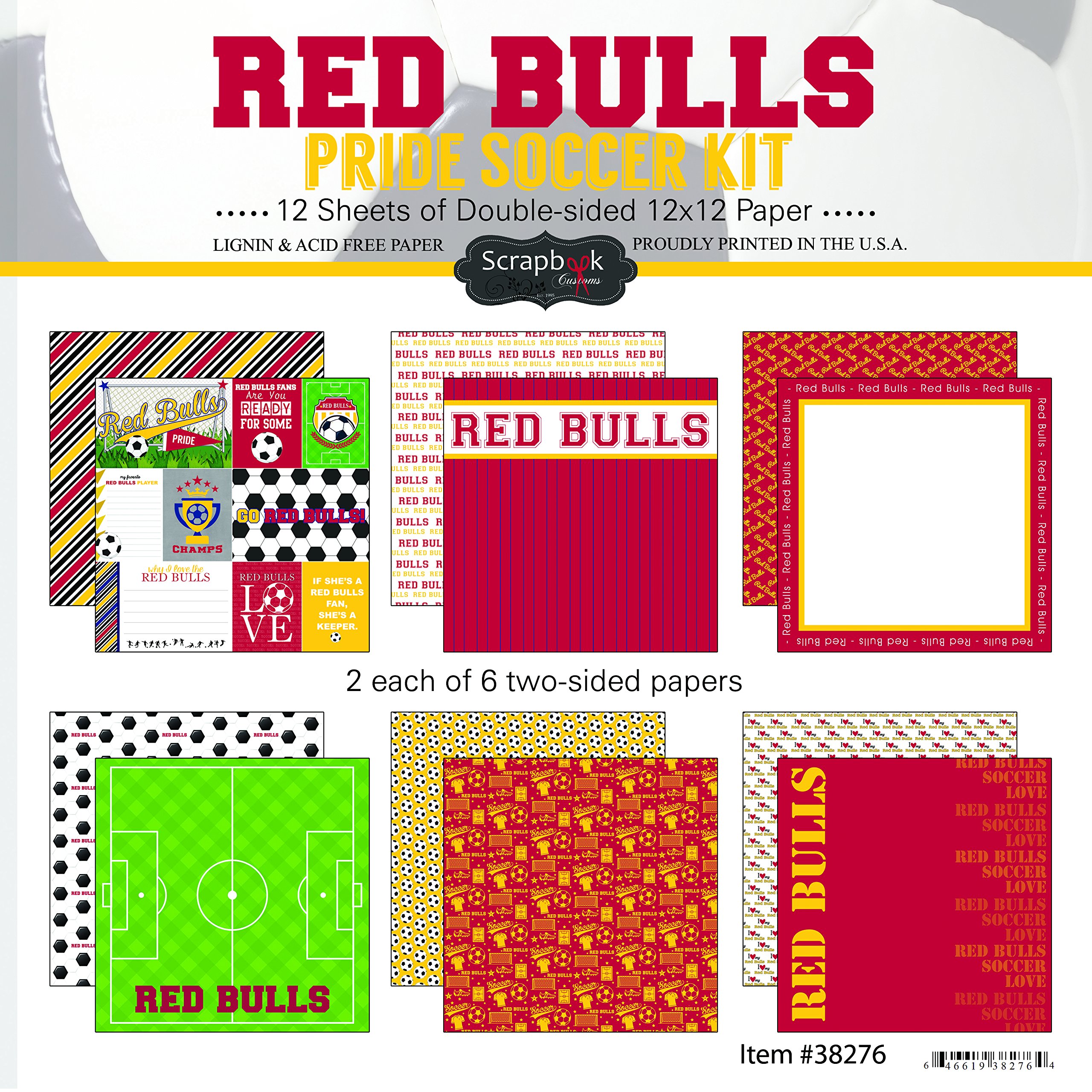 Scrapbook Customs Red Bulls Pride Scrapbook Kit