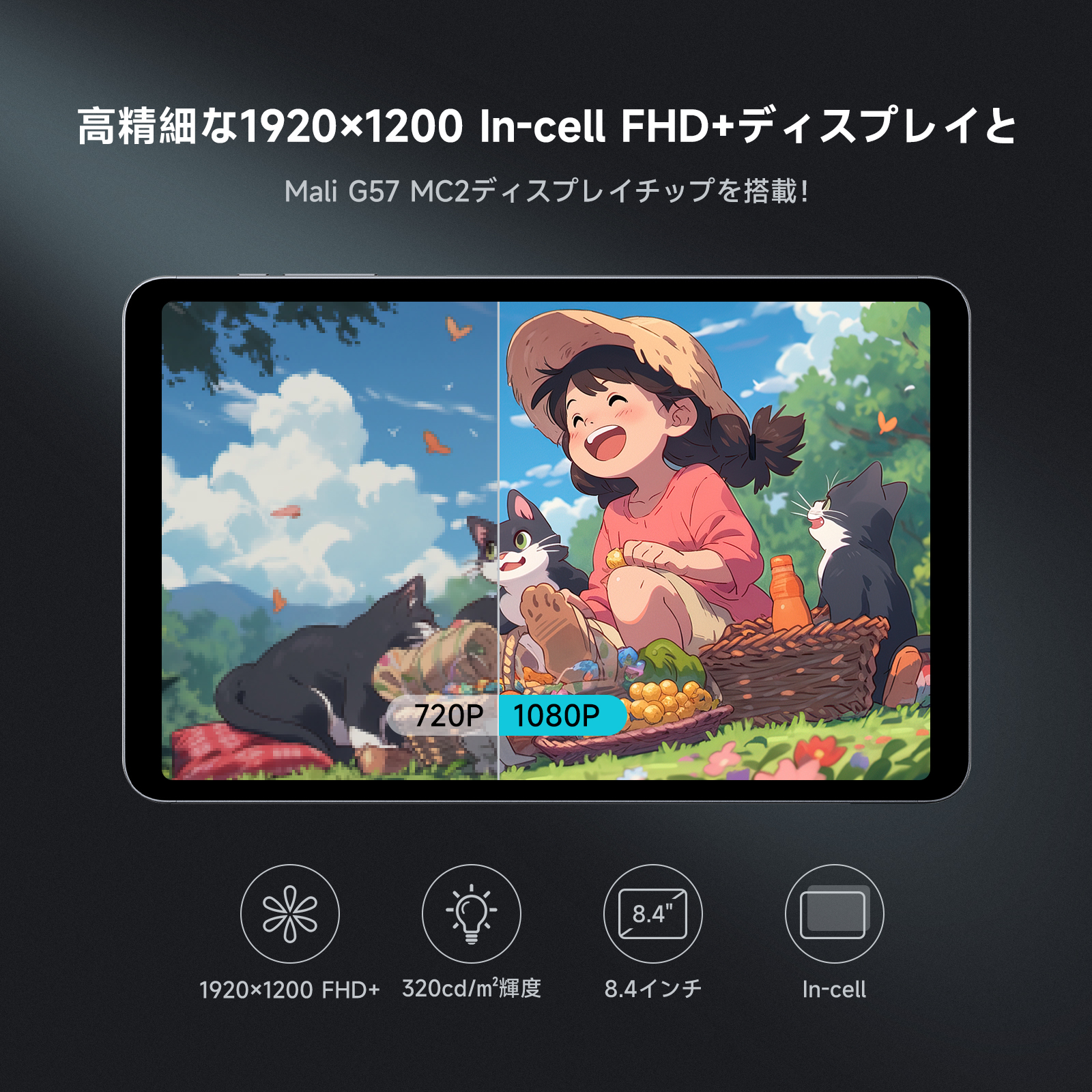 ALLDOCUBE  iPlay50miniPro   8.4インチタブレット（出品28日いっぱい） ALLDOCUBE iPlay50mini Pro NFE 8.4インチ 4G LTEタブレット