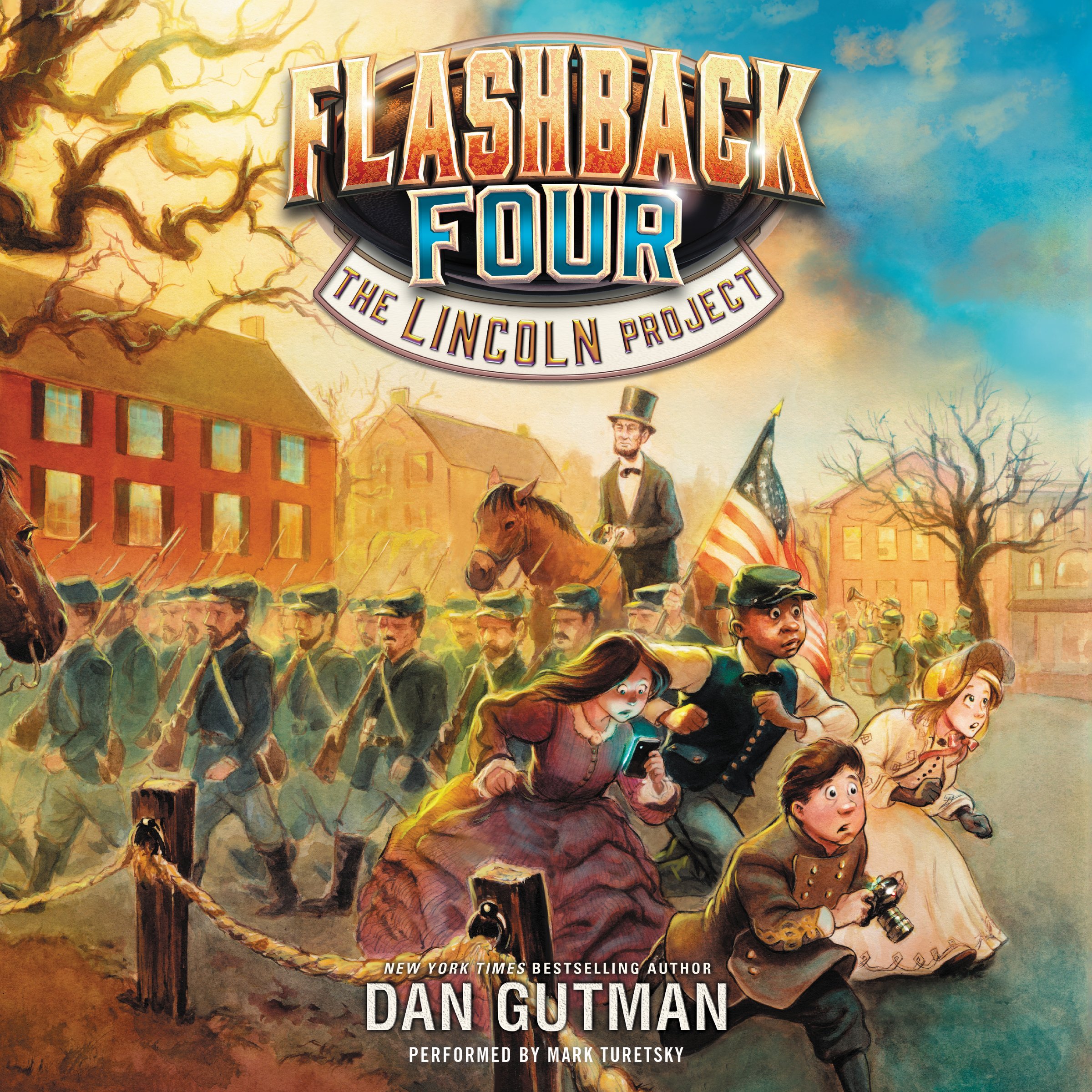 Cover art for The Flashback Four #1: The Lincoln Project