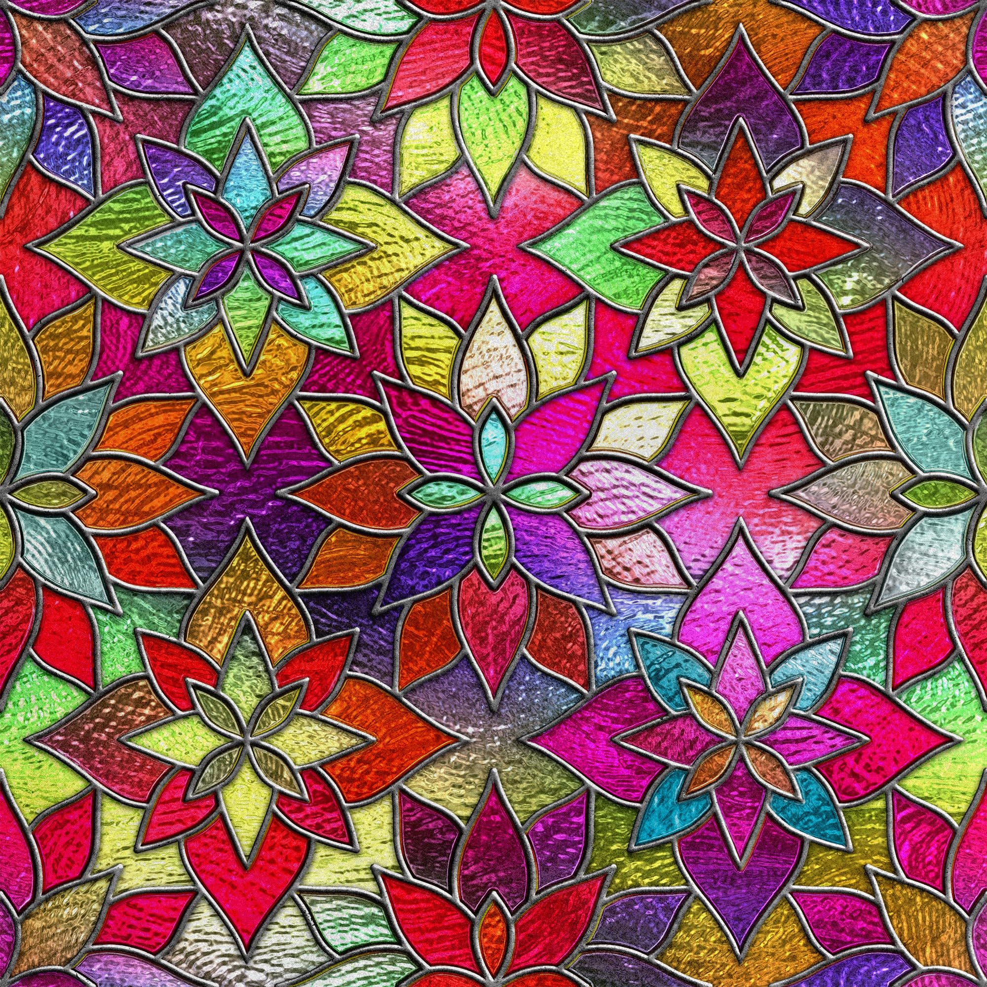 HEKO PANELS Tkanina velvet obiciowa drukowana, witraże, 3 metry 140 x 300cm